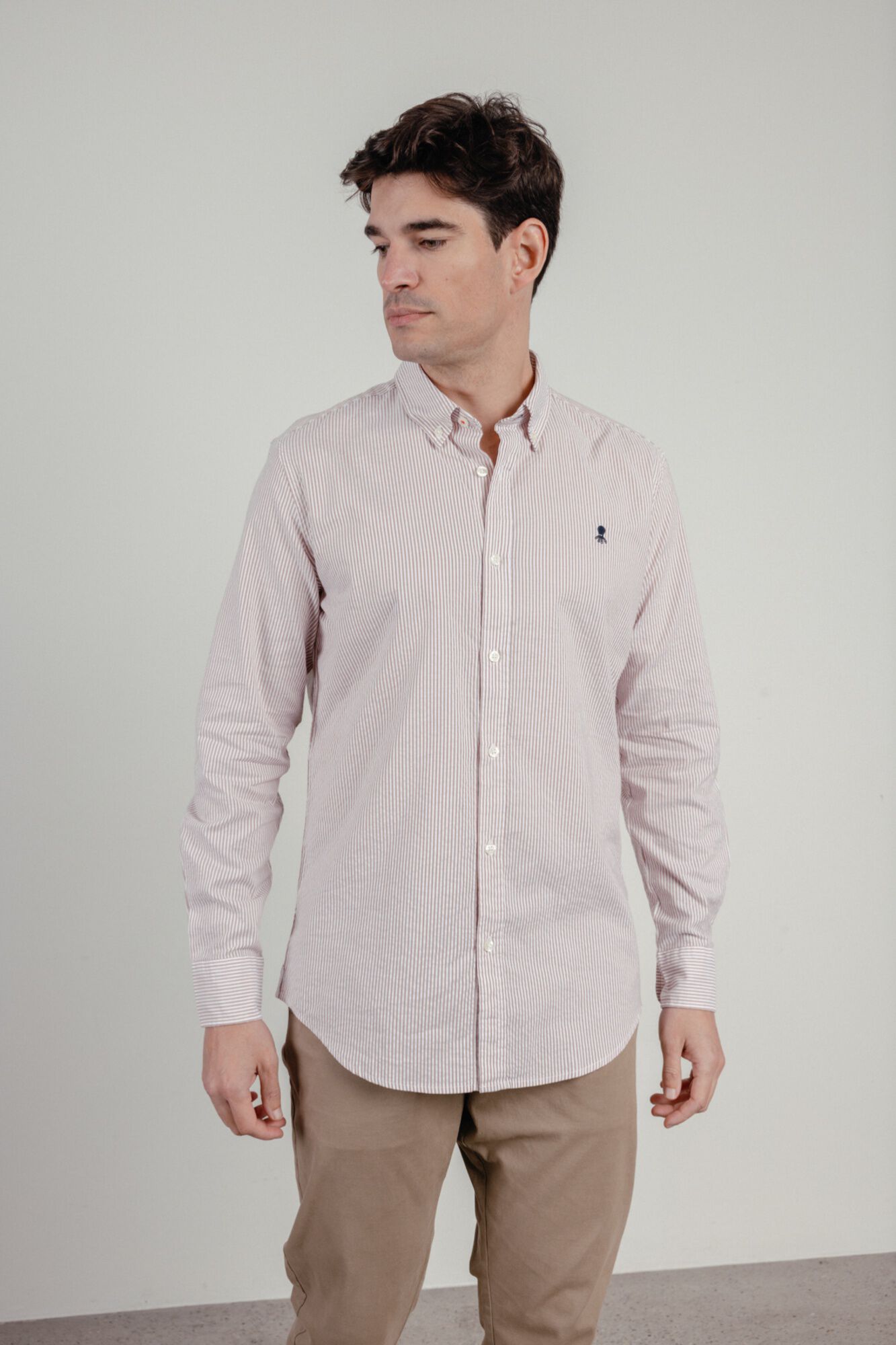 elPulpo Poplin casual shirt Nude