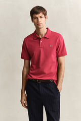 Gant Piqu&eacute; Regular Fit polo shirt SHIELD Red