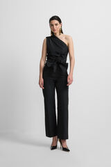 Silbon Taffeta event collection pants Black