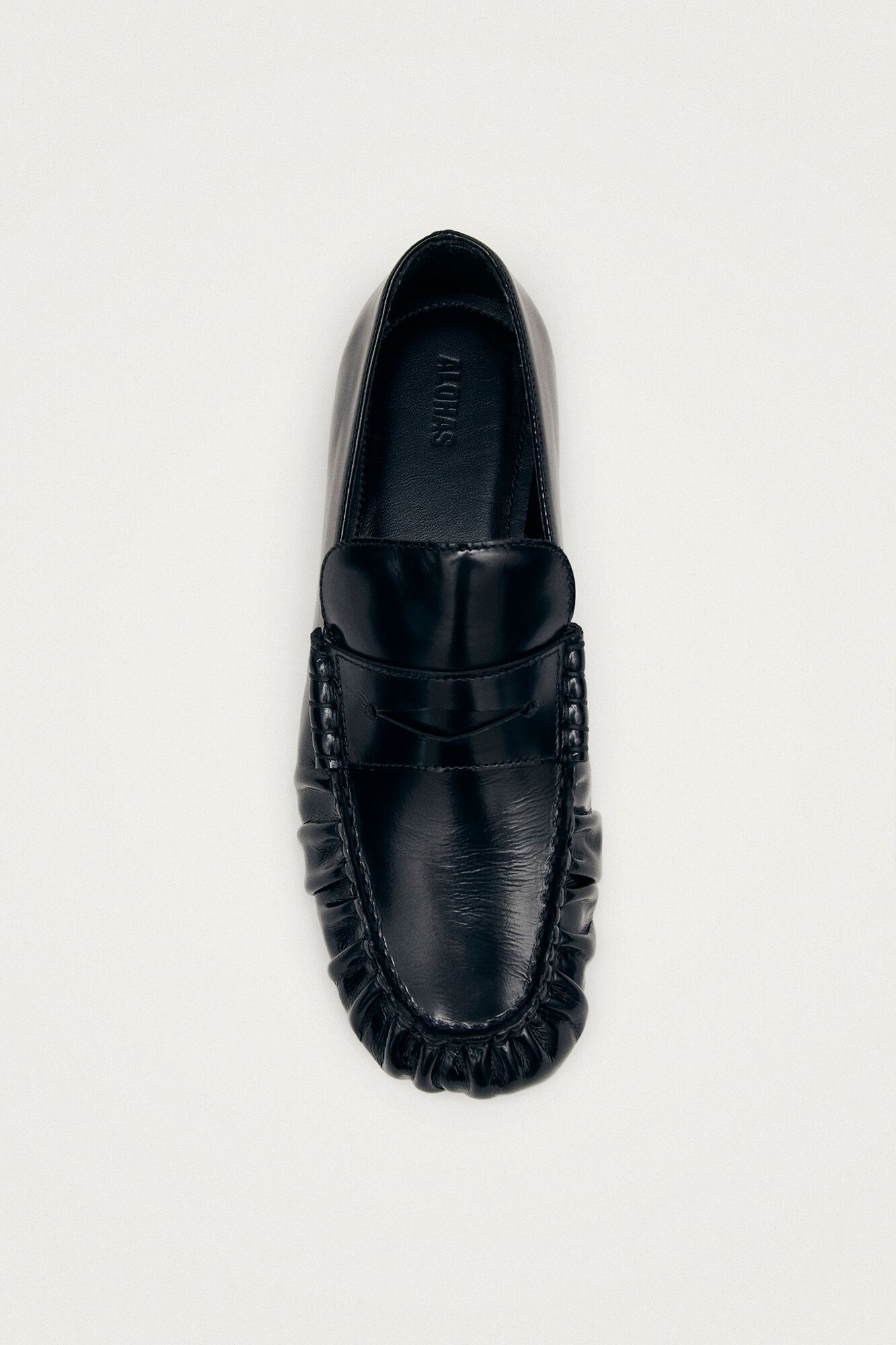 Alohas Mocassins em couro Aven Preto
