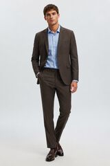 Selected Blazer Slim Fit Castanho