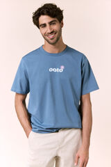 OOTO Washed graphic T-shirt Blue