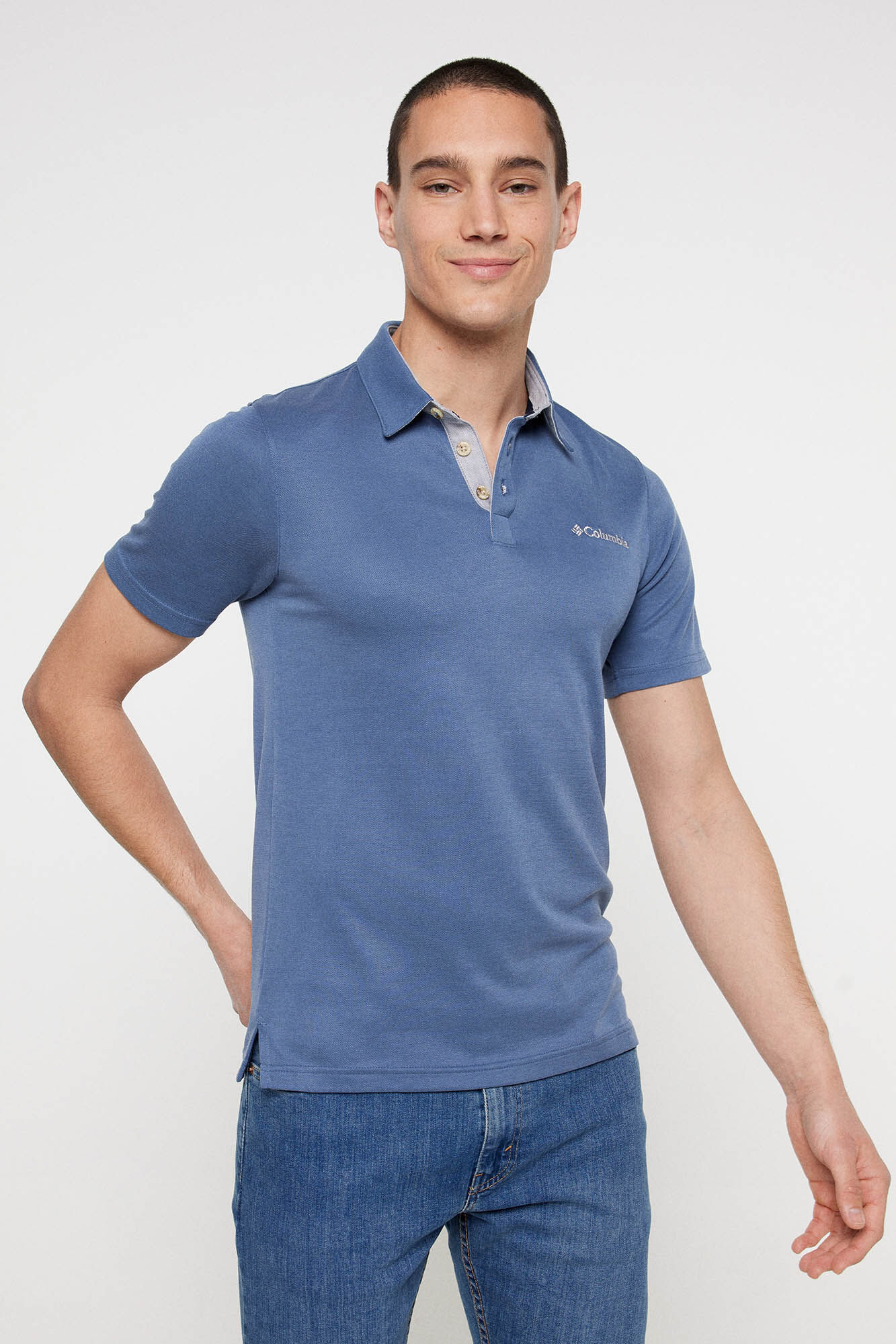 Columbia Polo Nelson Point&trade; Azul