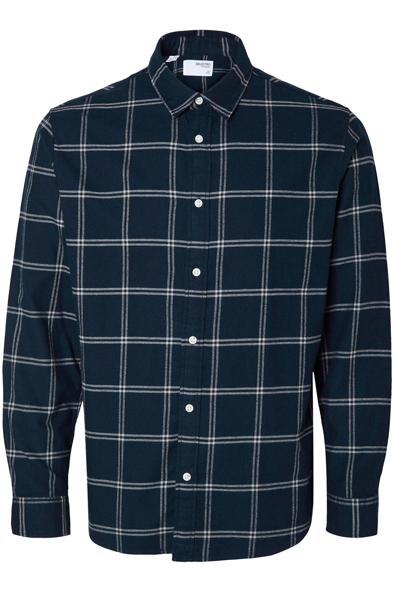 Selected Slim fit long sleeve shirt . Blue