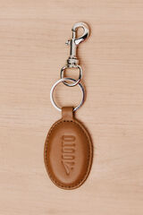 OOTO Oval key ring Beige