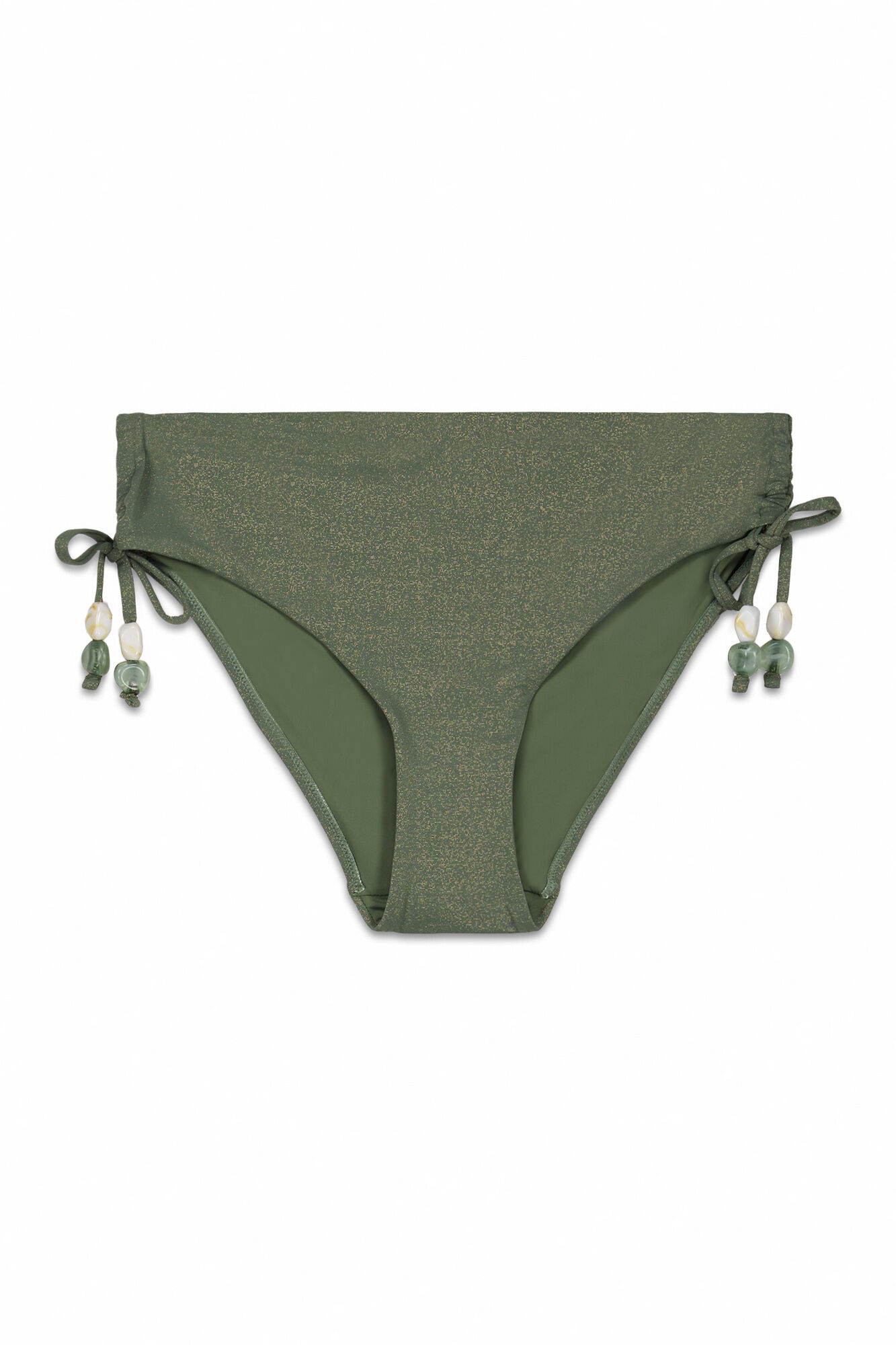 Cortefiel Bikini briefs with side laces. Kaki