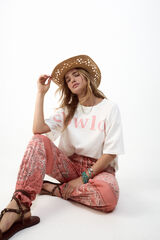 Slowlove Camiseta crop Slowlove White