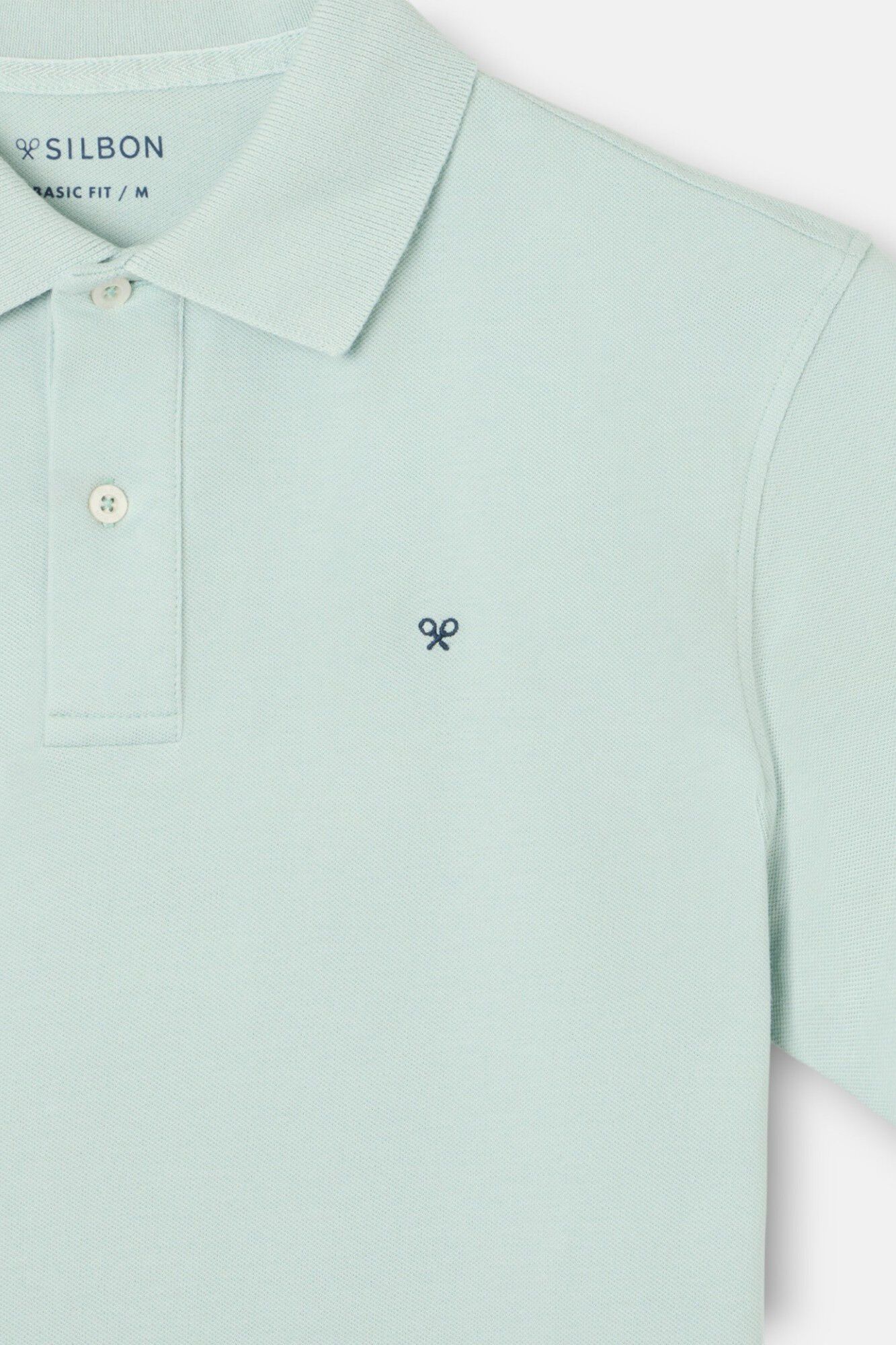 Silbon Polo cl&aacute;ssico liso Verde