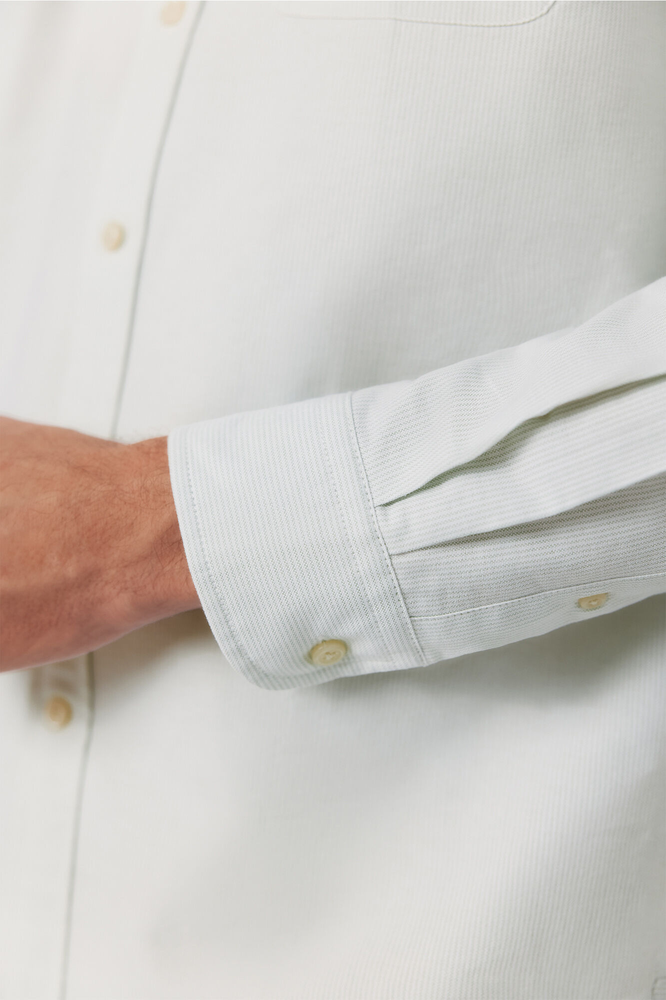 Cortefiel Candle stripe oxford shirt Dark green