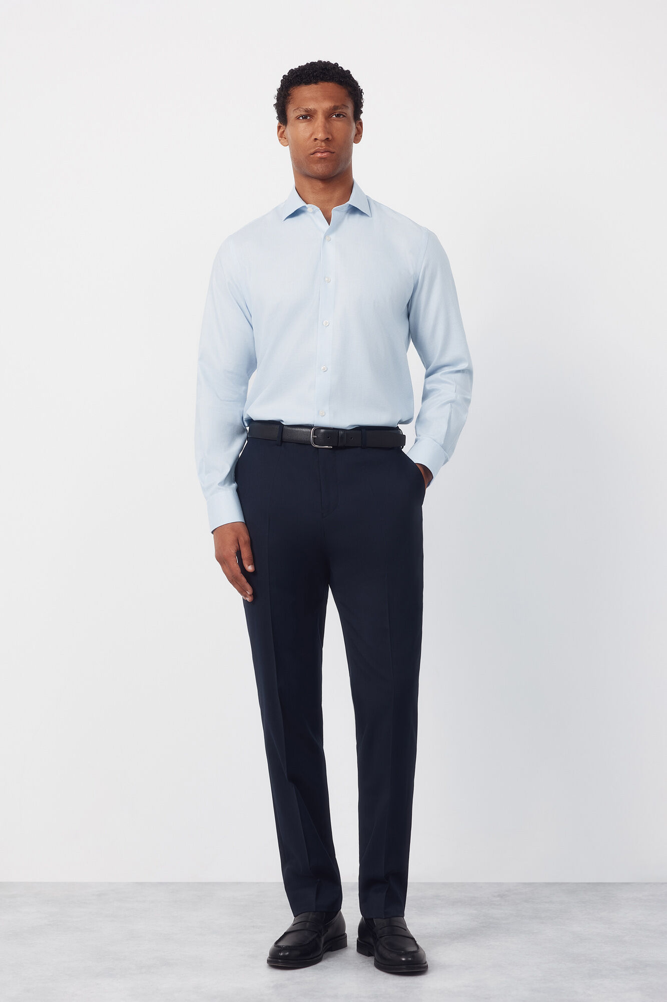 Cortefiel Easy iron houndstooth dress shirt