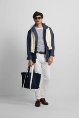 Silbon Patched parka Navy