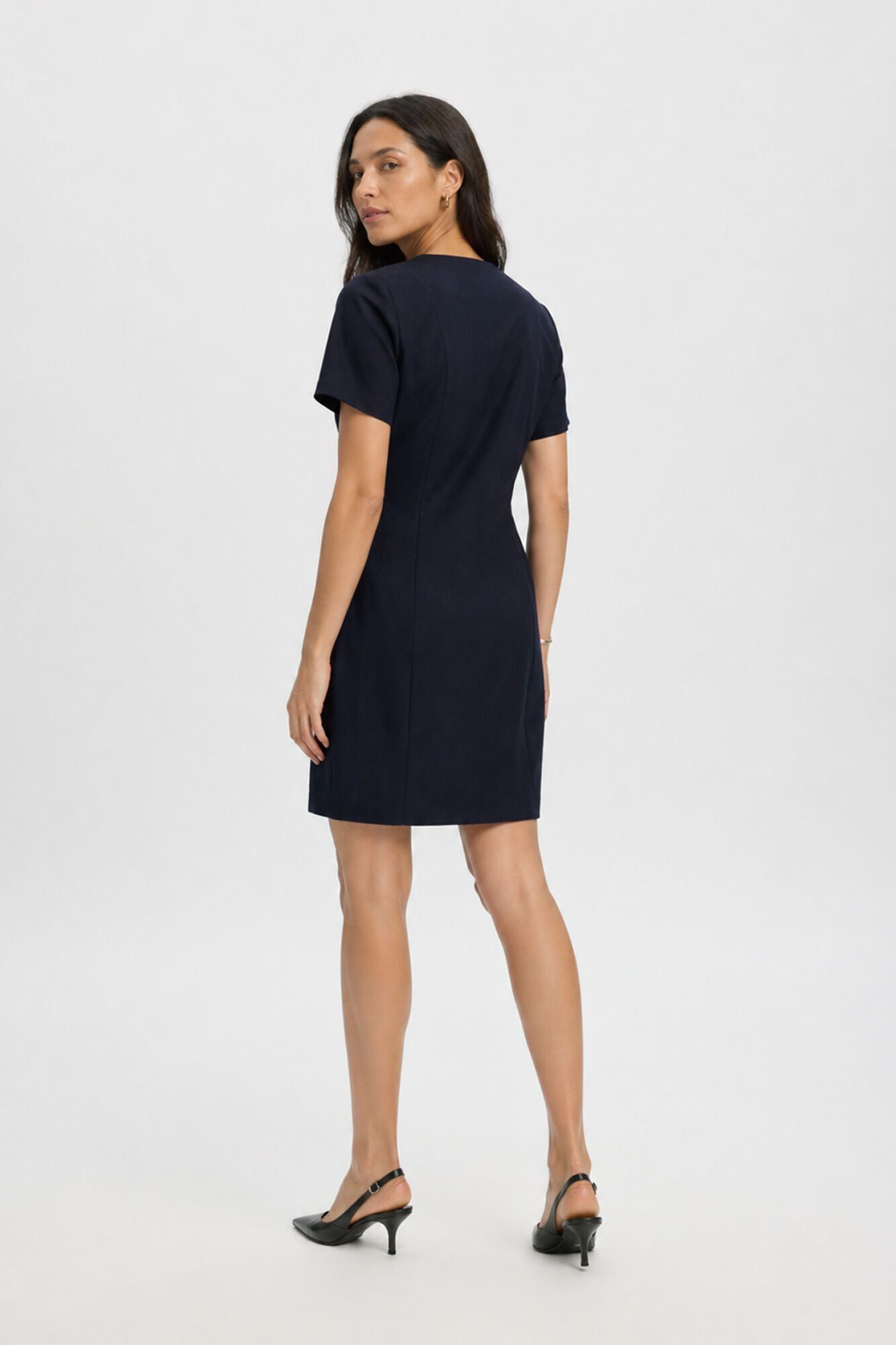 Selected Short dress Navy