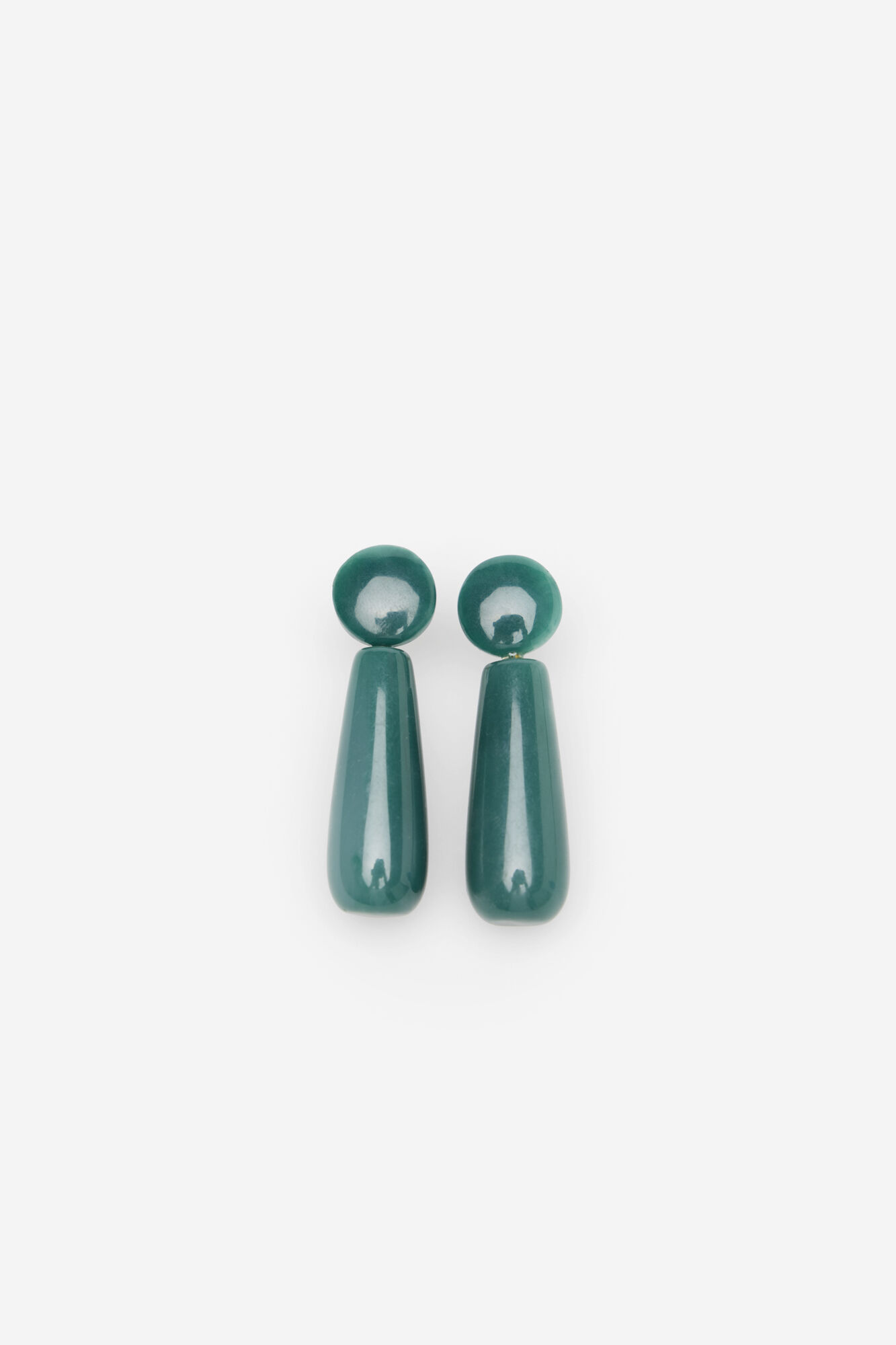 Cortefiel Resin teardrop earrings