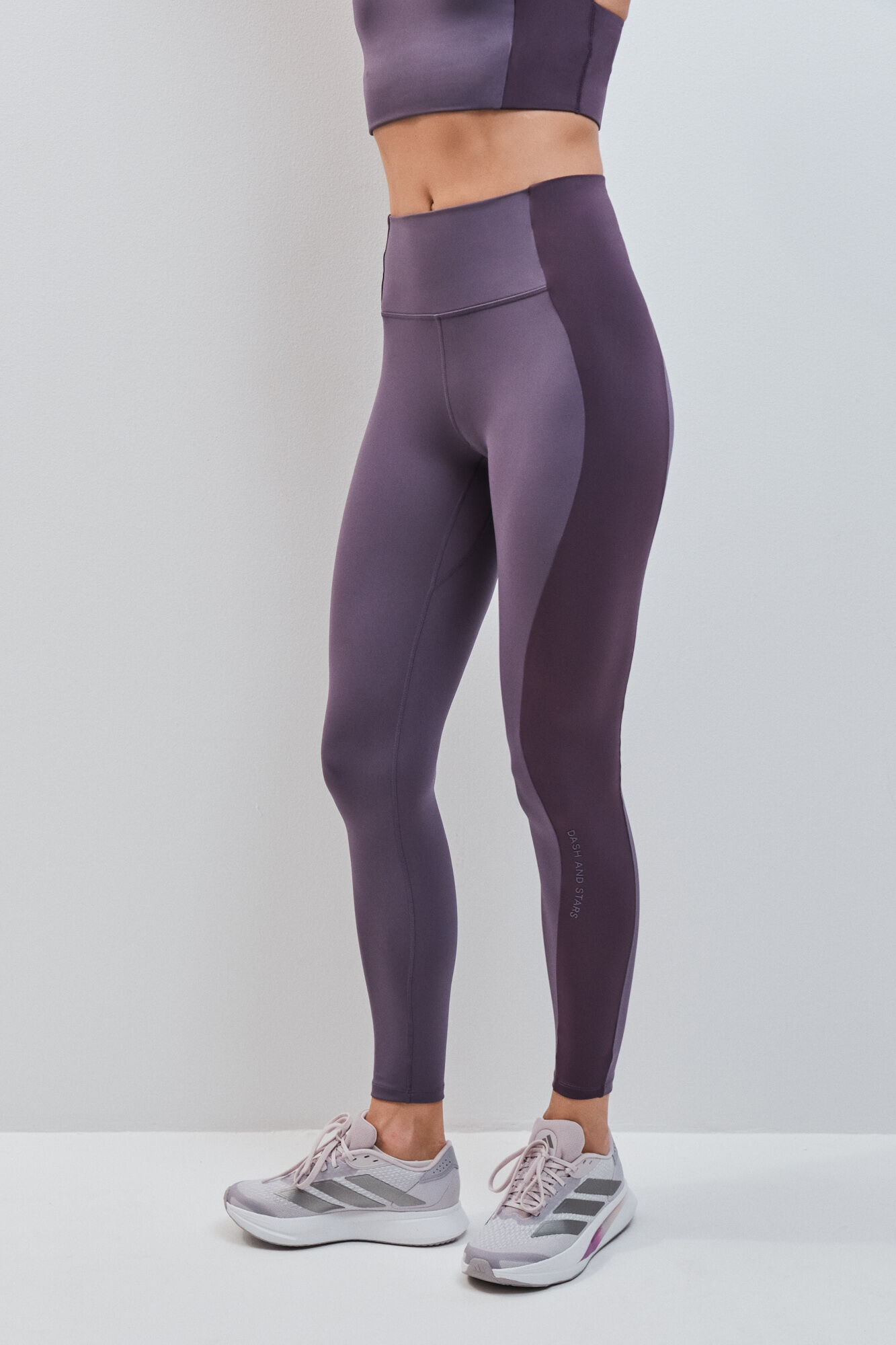 Dash and Stars Leggings largos 4D STRETCH morado morado/lila