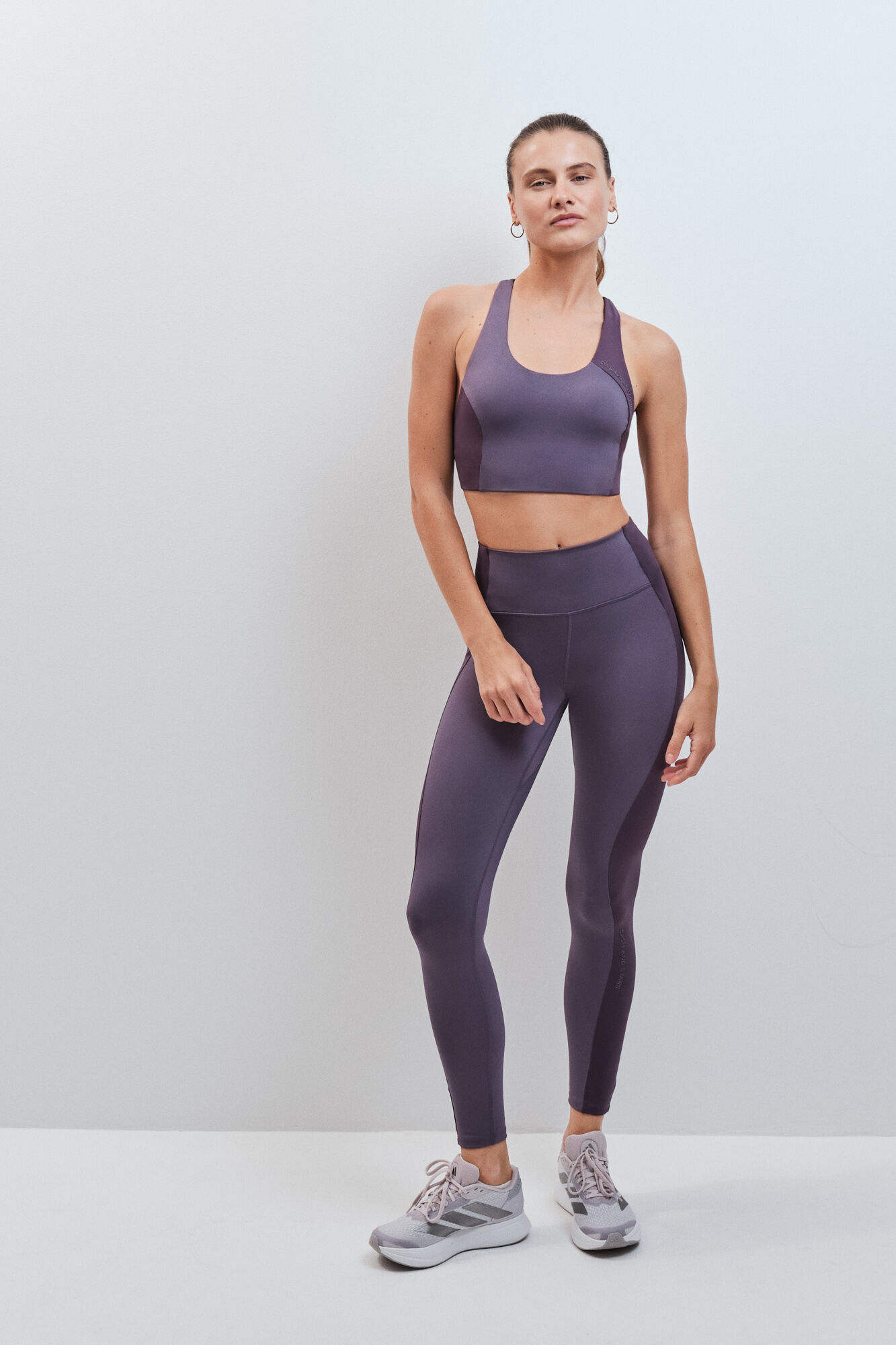 Dash and Stars Leggings largos 4D STRETCH morado morado/lila