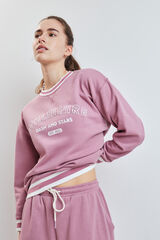 Dash and Stars Sudadera college felpa rosa rosa