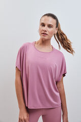 Dash and Stars Camiseta manga corta modal rosa rosa