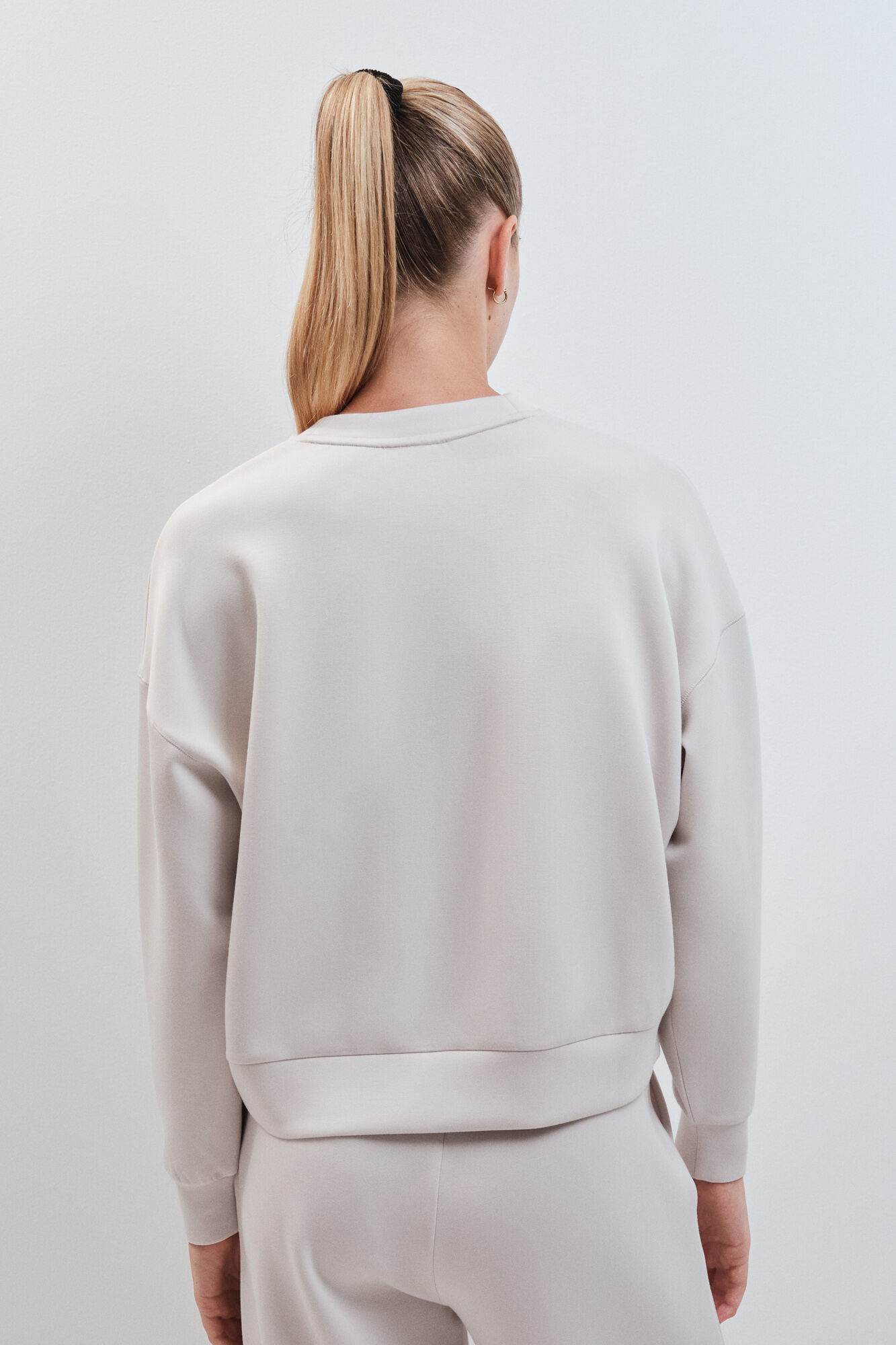 Dash and Stars Sweatshirt college modal cinzento claro cinzento