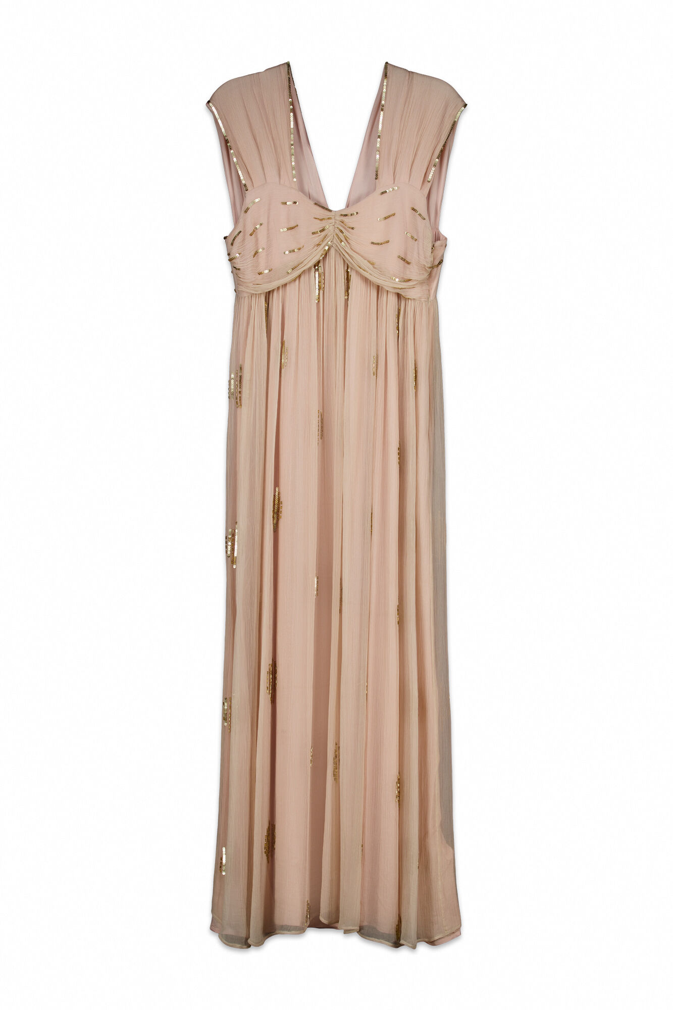 Hoss Intropia Aurora. Vestido bordado Rosa