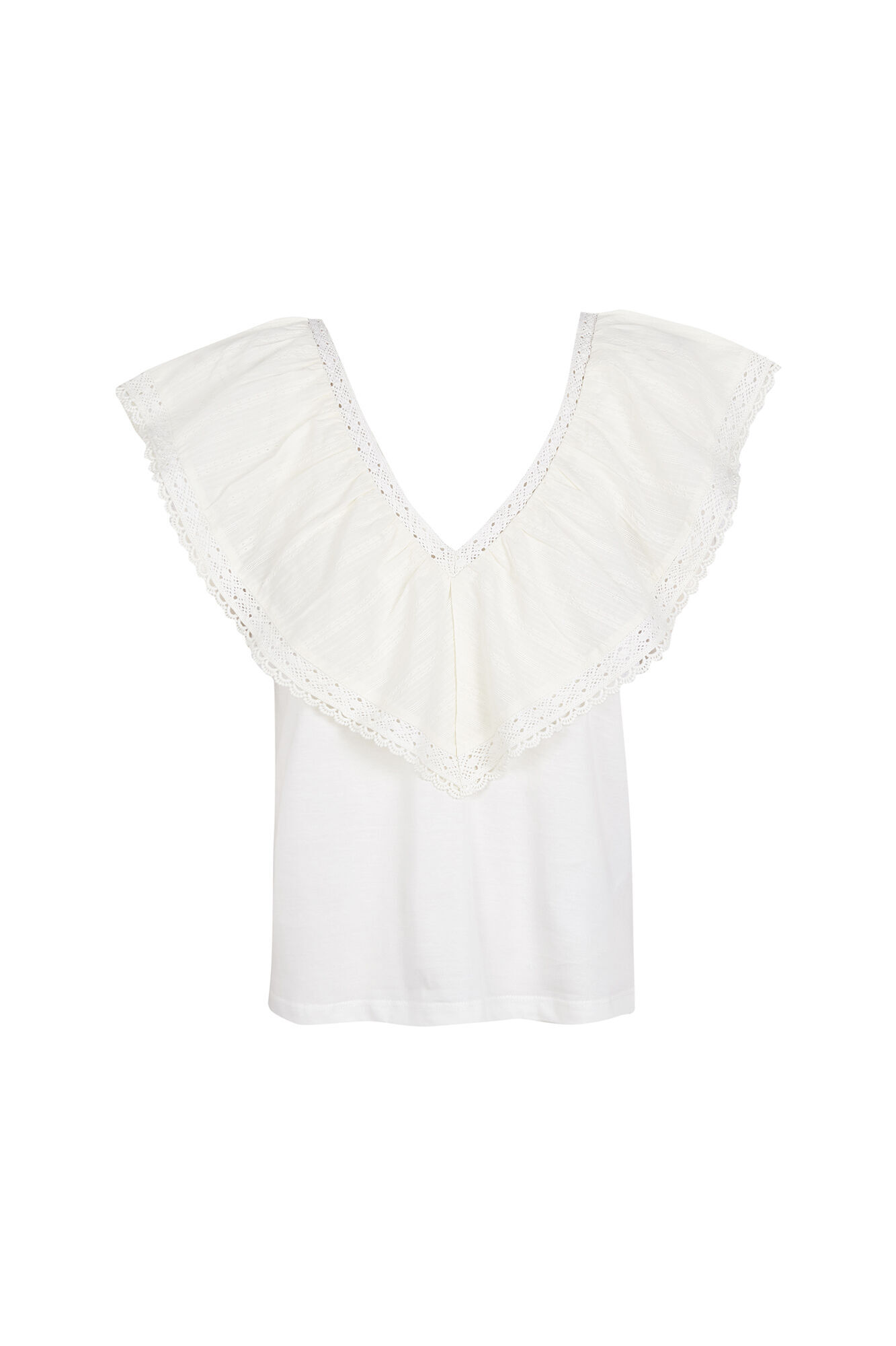 Hoss Intropia T-shirt com folho Malaika Ecru
