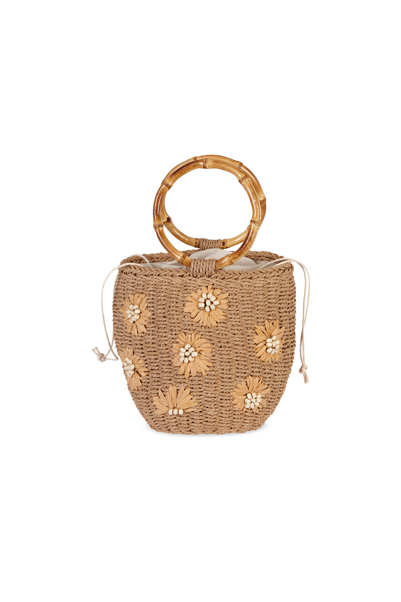 Hoss Intropia Norma. Bolso de rafia bordado