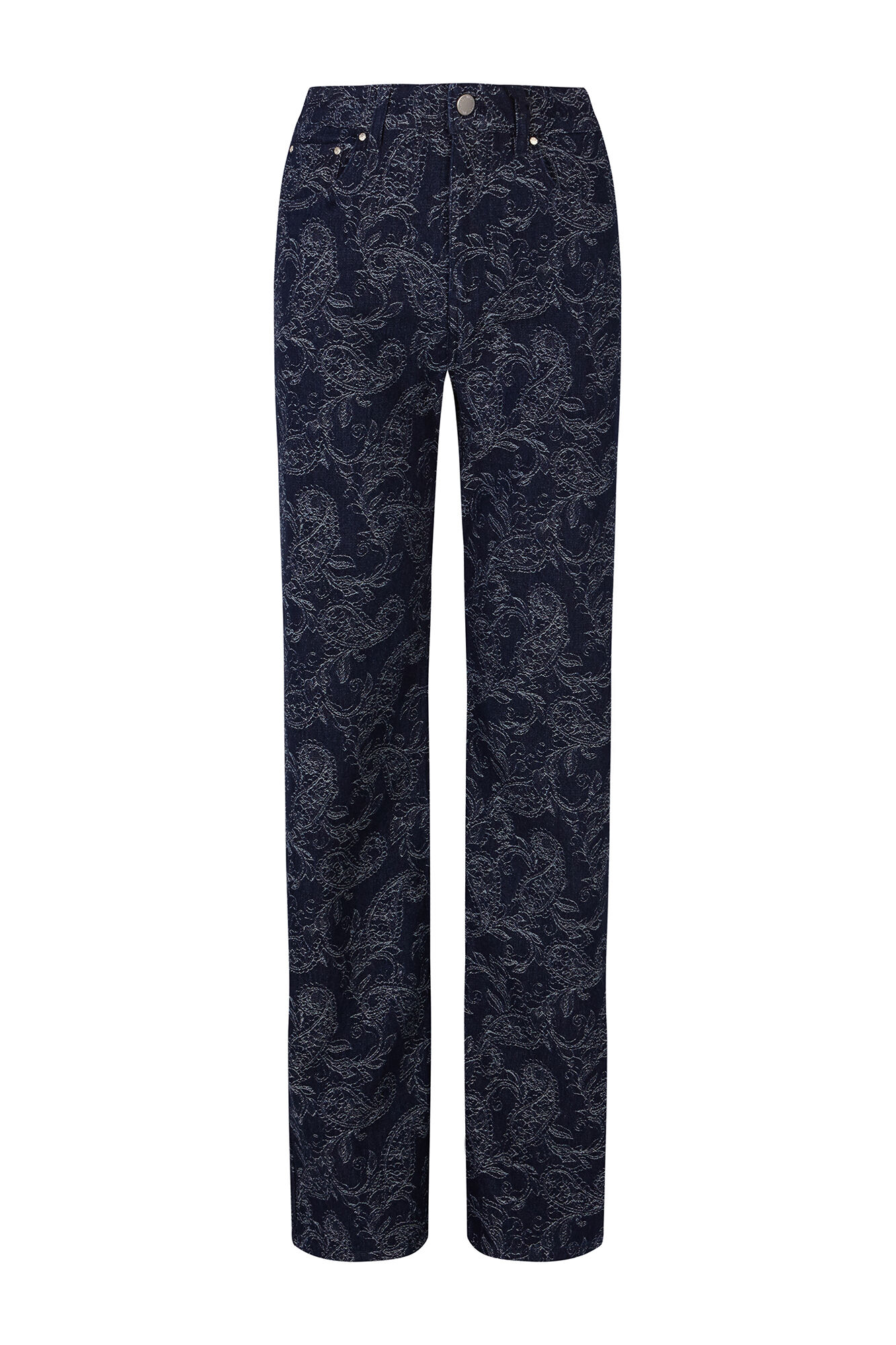 Hoss Intropia Brenda. Vaqueros jacquard Azul marino