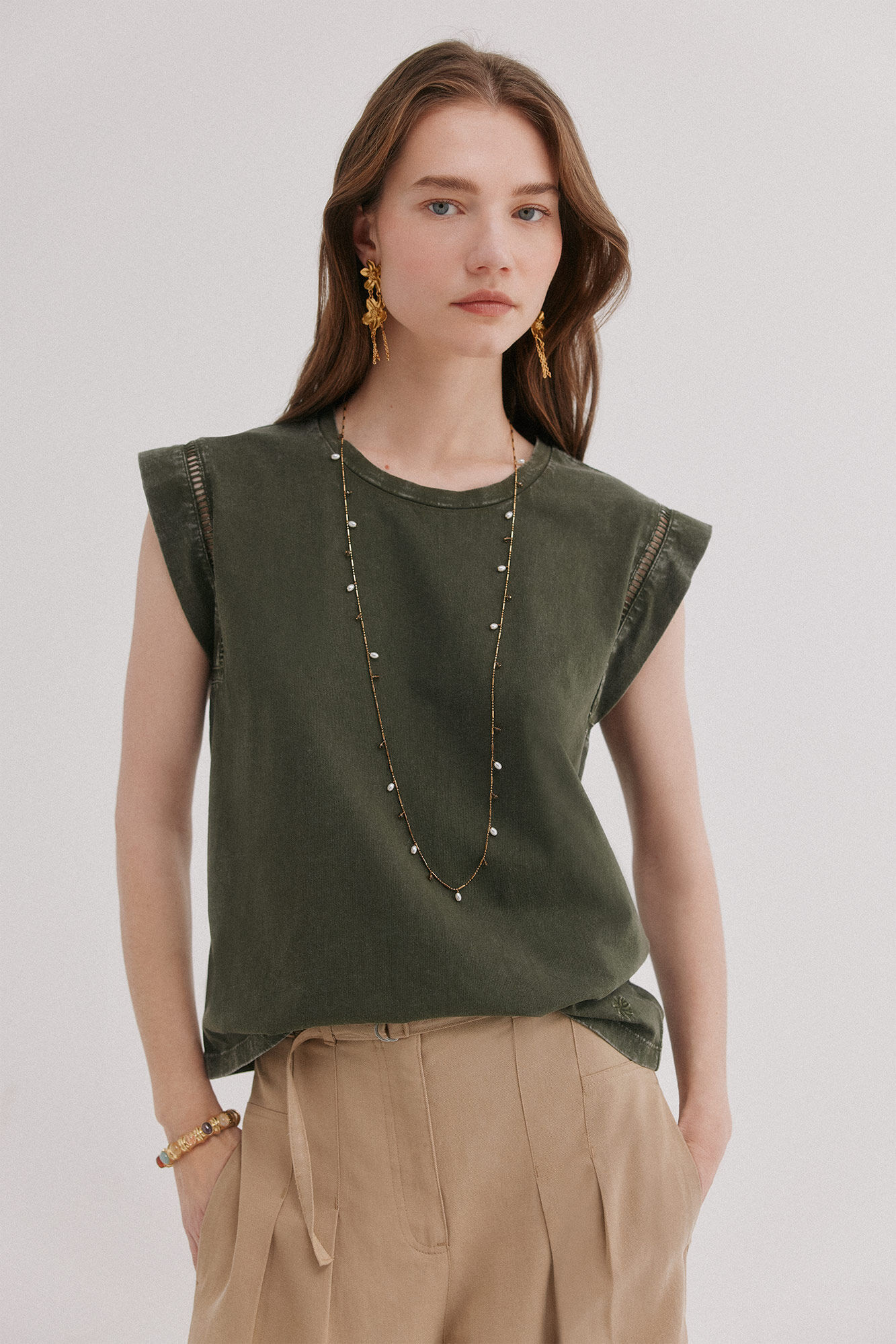 Hoss Intropia Mafi. T-shirt gola redonda