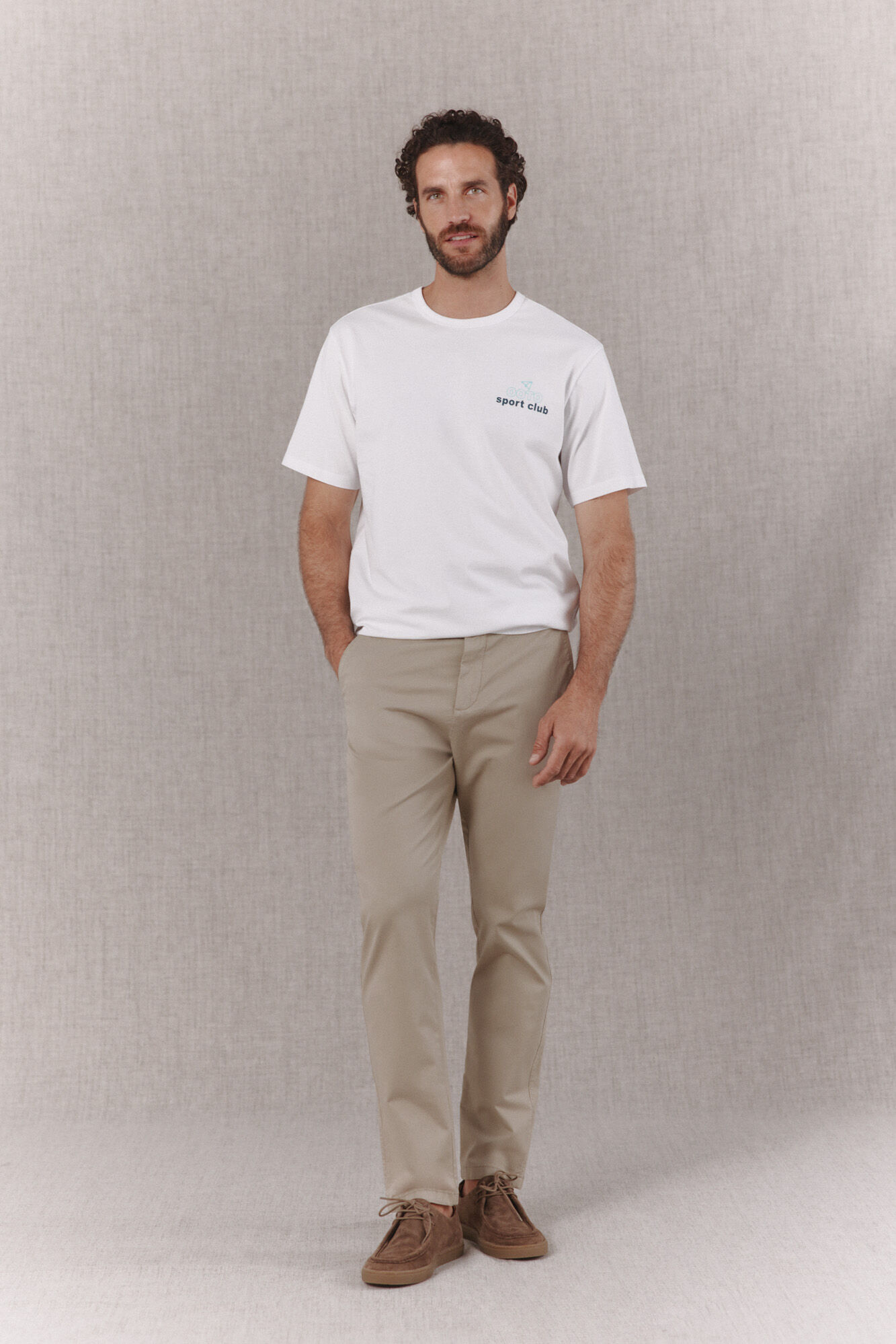 OOTO Washed graphic T-shirt White
