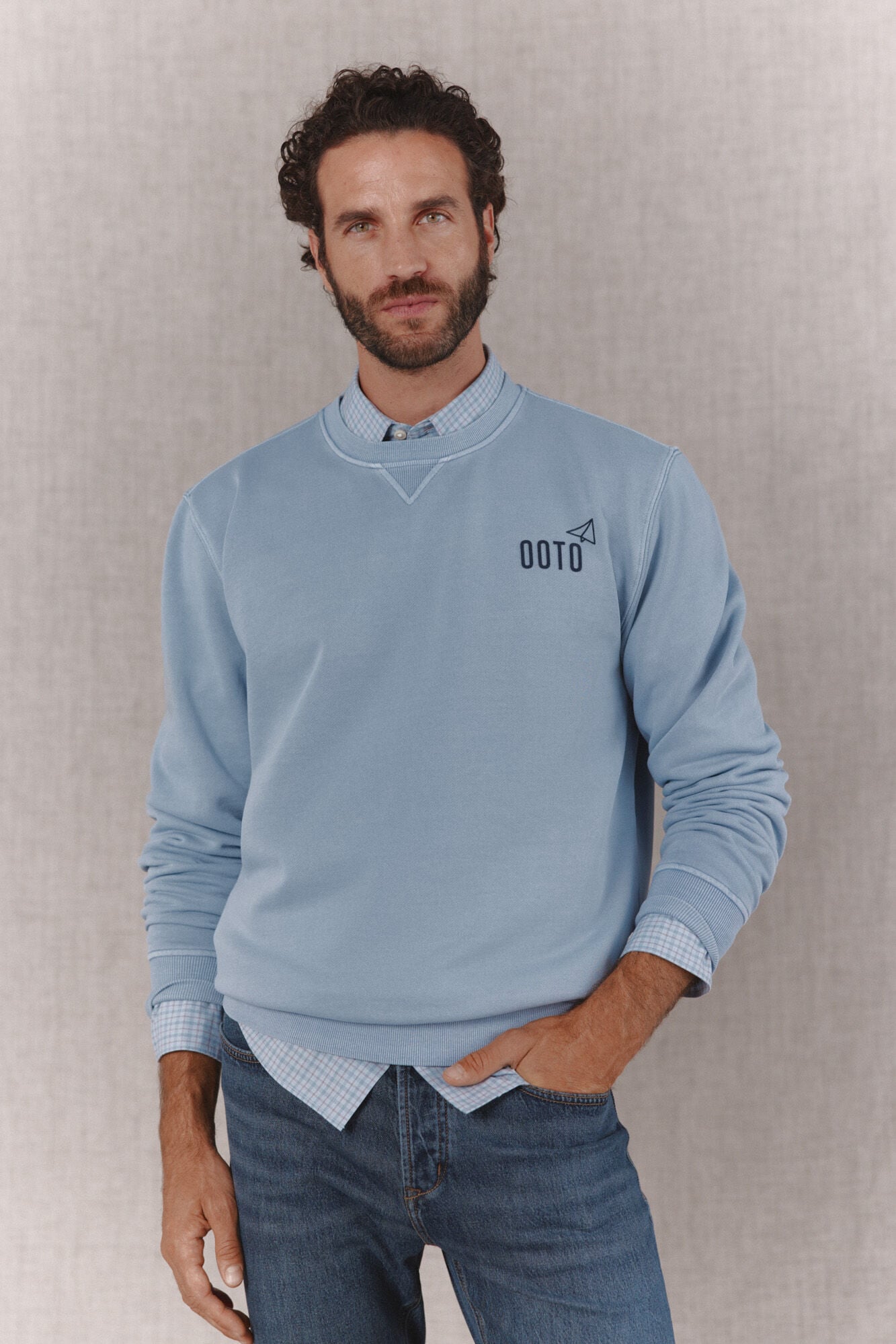 OOTO Basic sweatshirt Blue