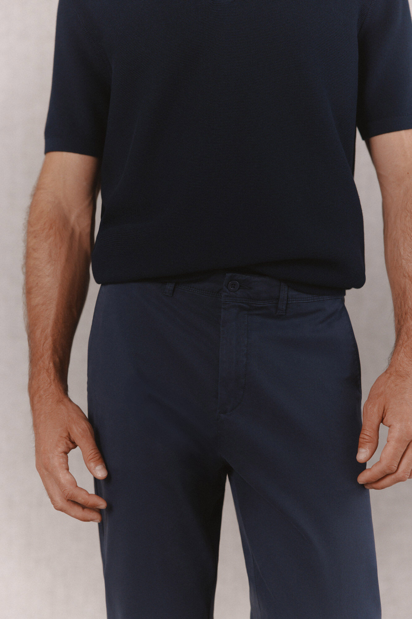 OOTO Cal&ccedil;as chino slim b&aacute;sicas Azul