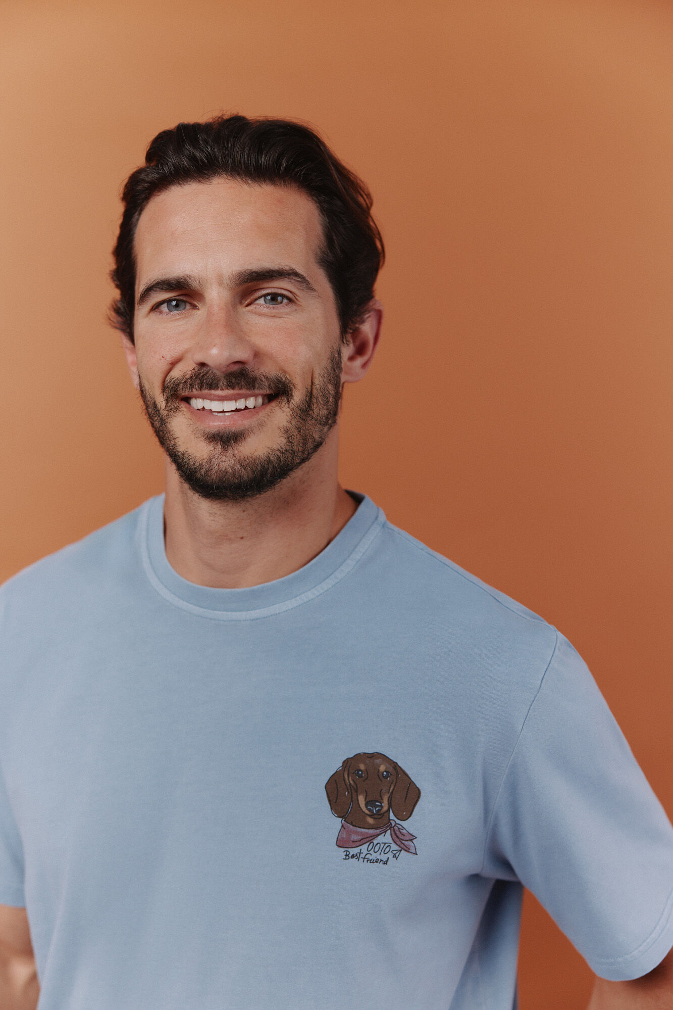 OOTO Camiseta gr&aacute;fica Azul