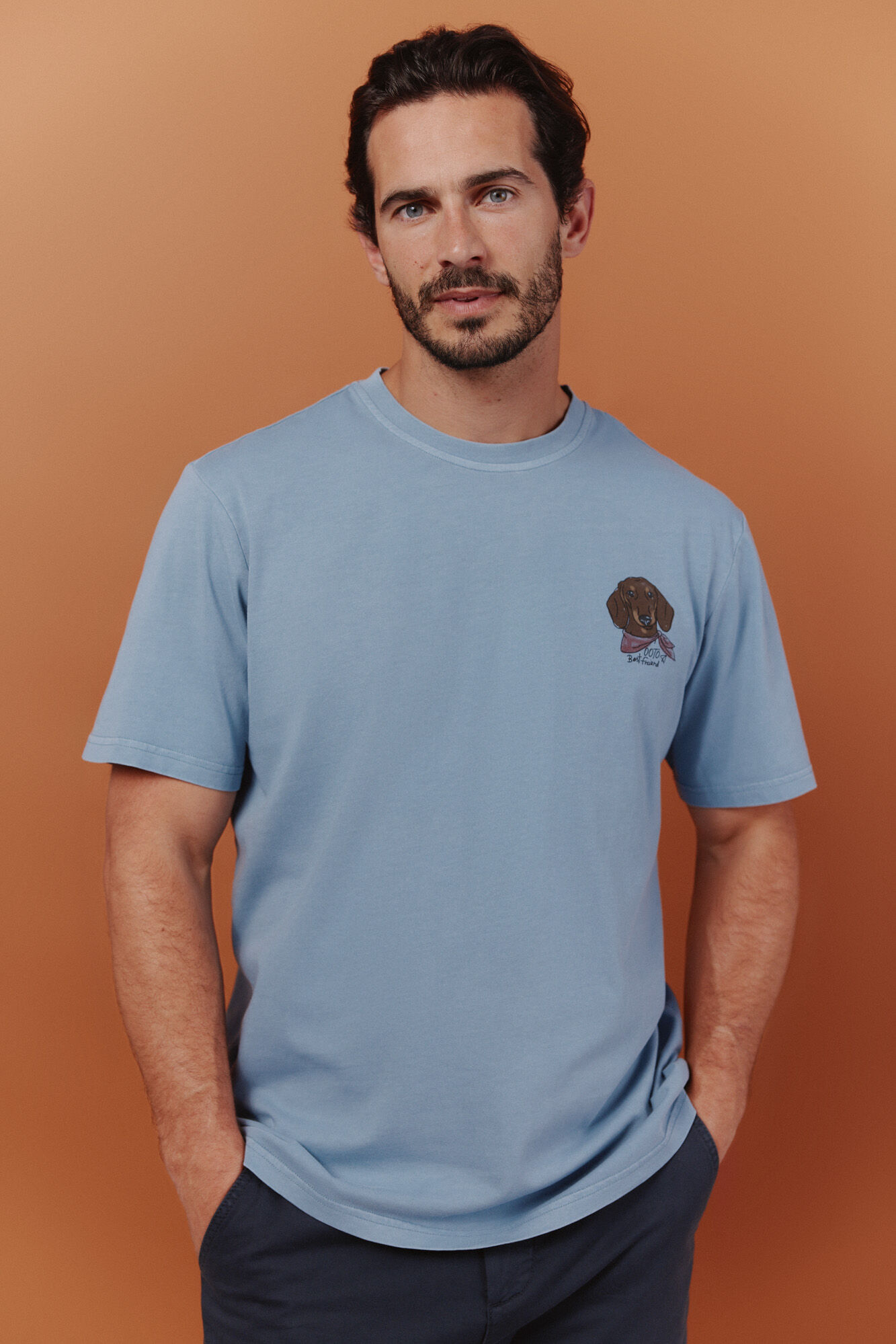 OOTO Camiseta gr&aacute;fica Azul