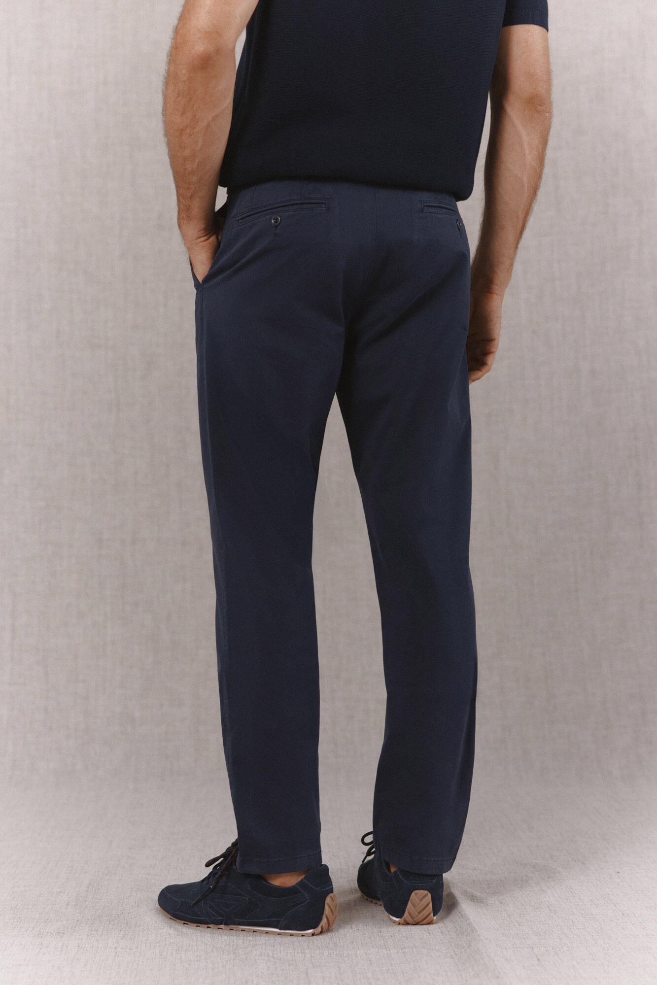 OOTO Cal&ccedil;as chino slim b&aacute;sicas Azul