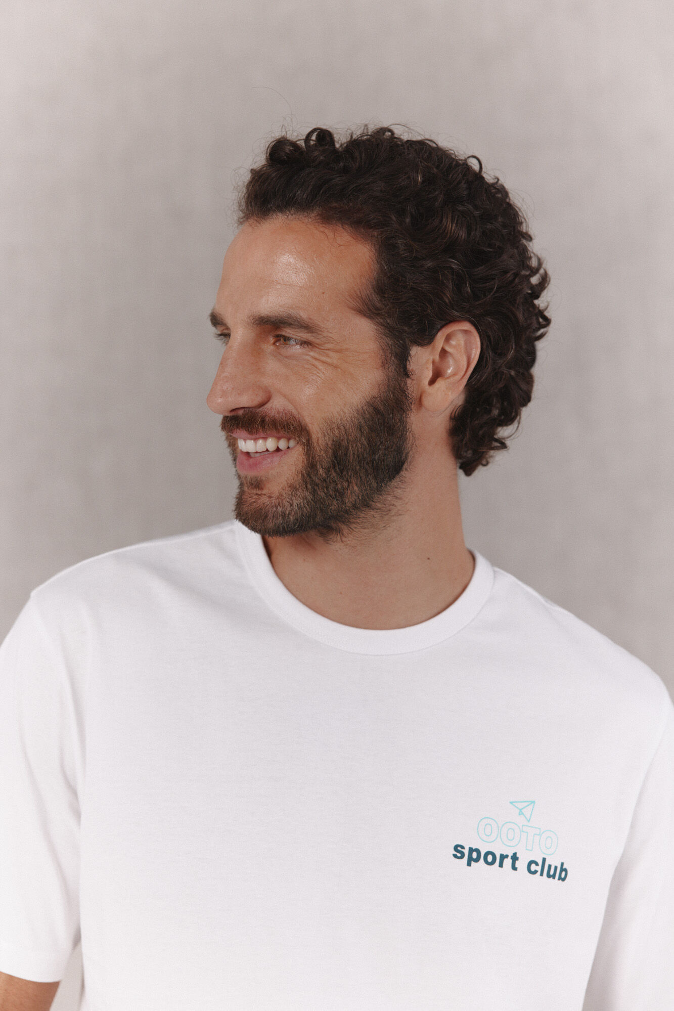 OOTO Washed graphic T-shirt White