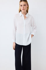 Pedro del Hierro Striped loose shirt White