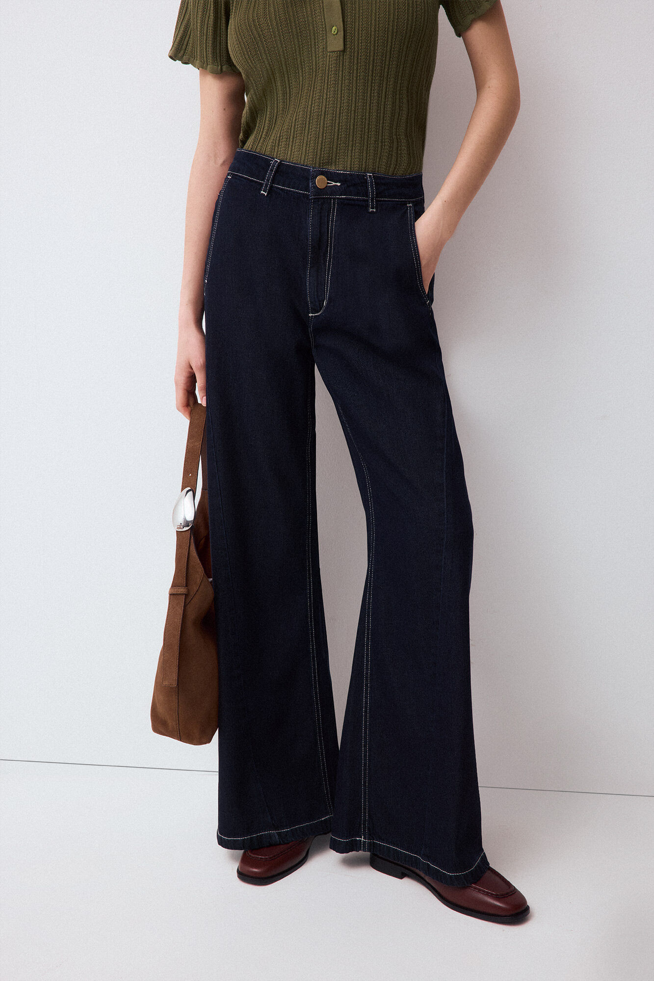 Pedro del Hierro Jeans wide leg arch