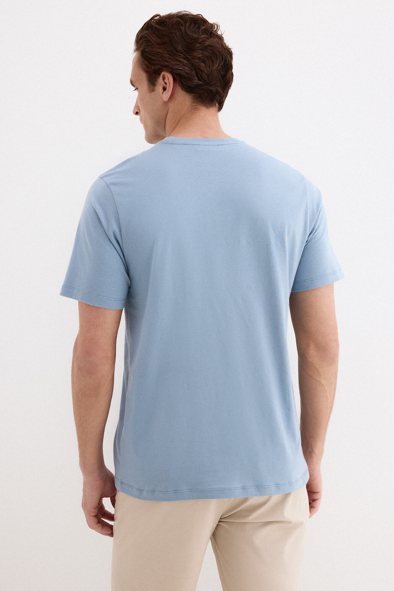 Pedro del Hierro Basic T-shirt Blue