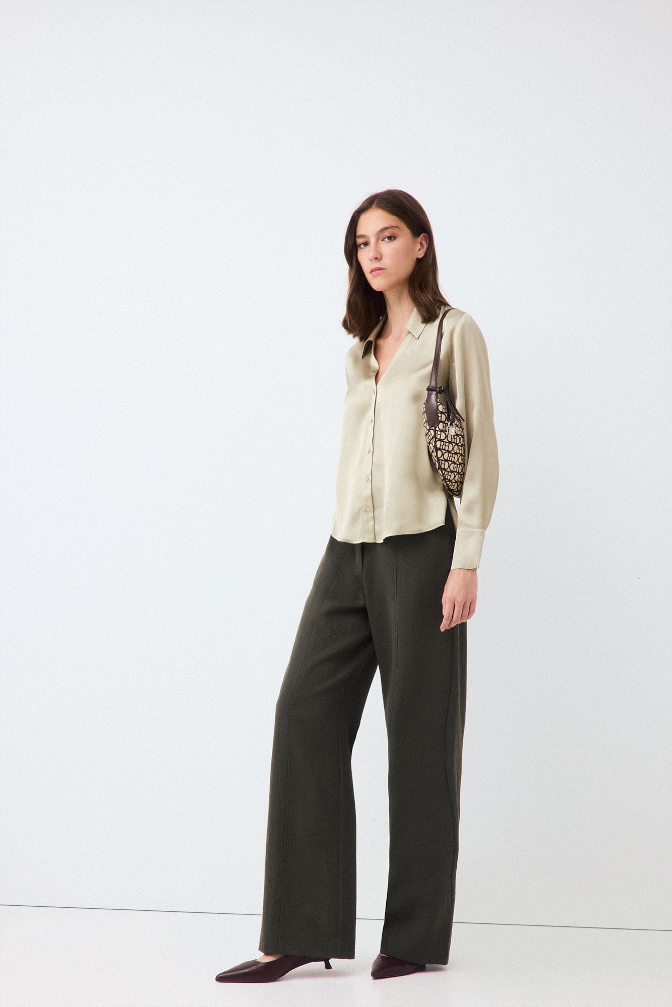 Pedro del Hierro Satin-finish basic shirt