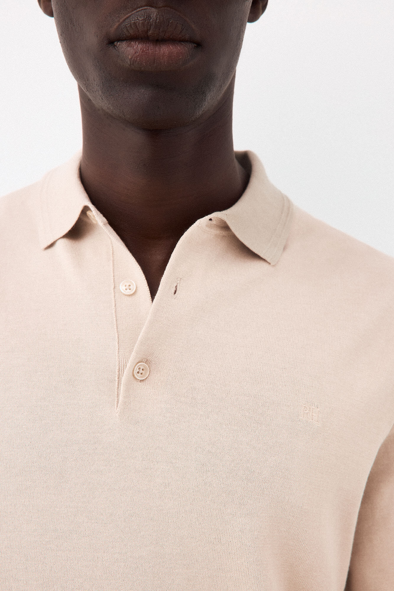 Pedro del Hierro Cotton premium knit polo shirt