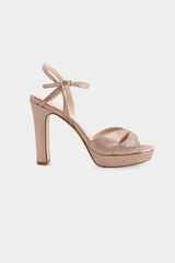 Pedro del Hierro Multi-strap heel sandal Brown