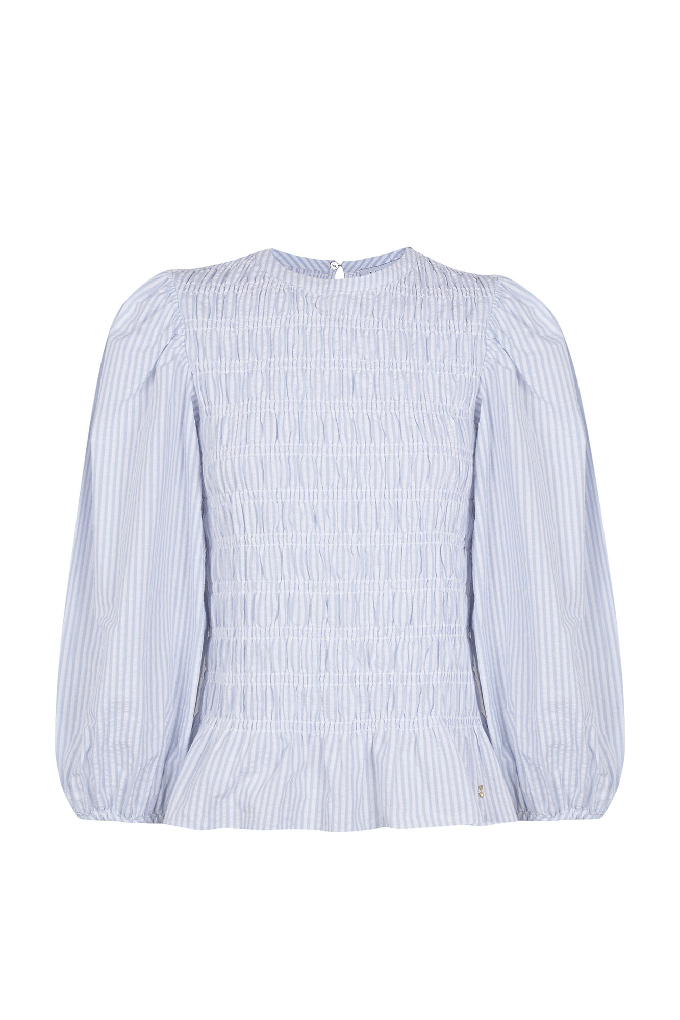 Pedro del Hierro Striped elasticated blouse Blue