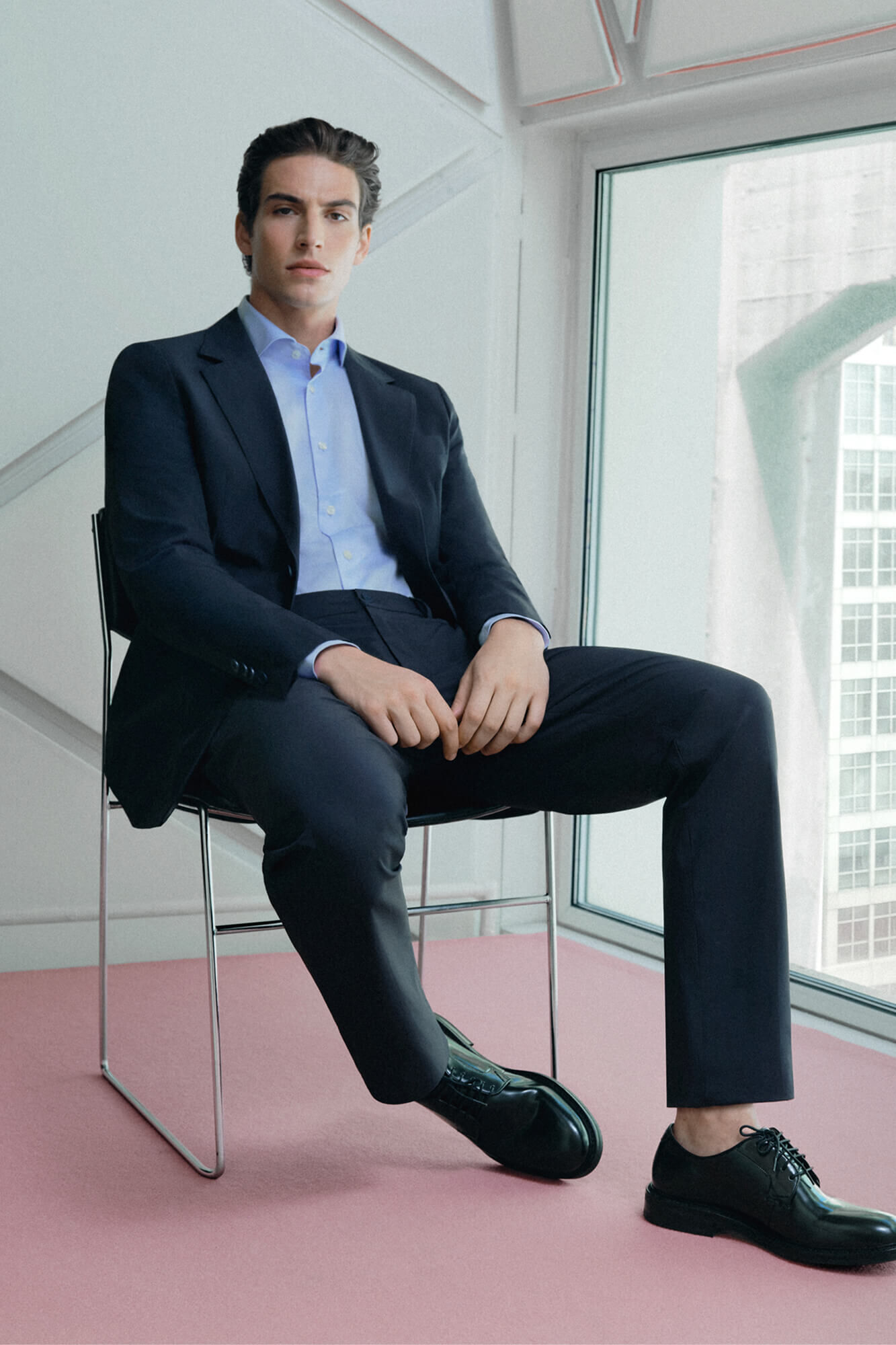 Pedro del Hierro Blazer de fato coordenado t&eacute;cnico