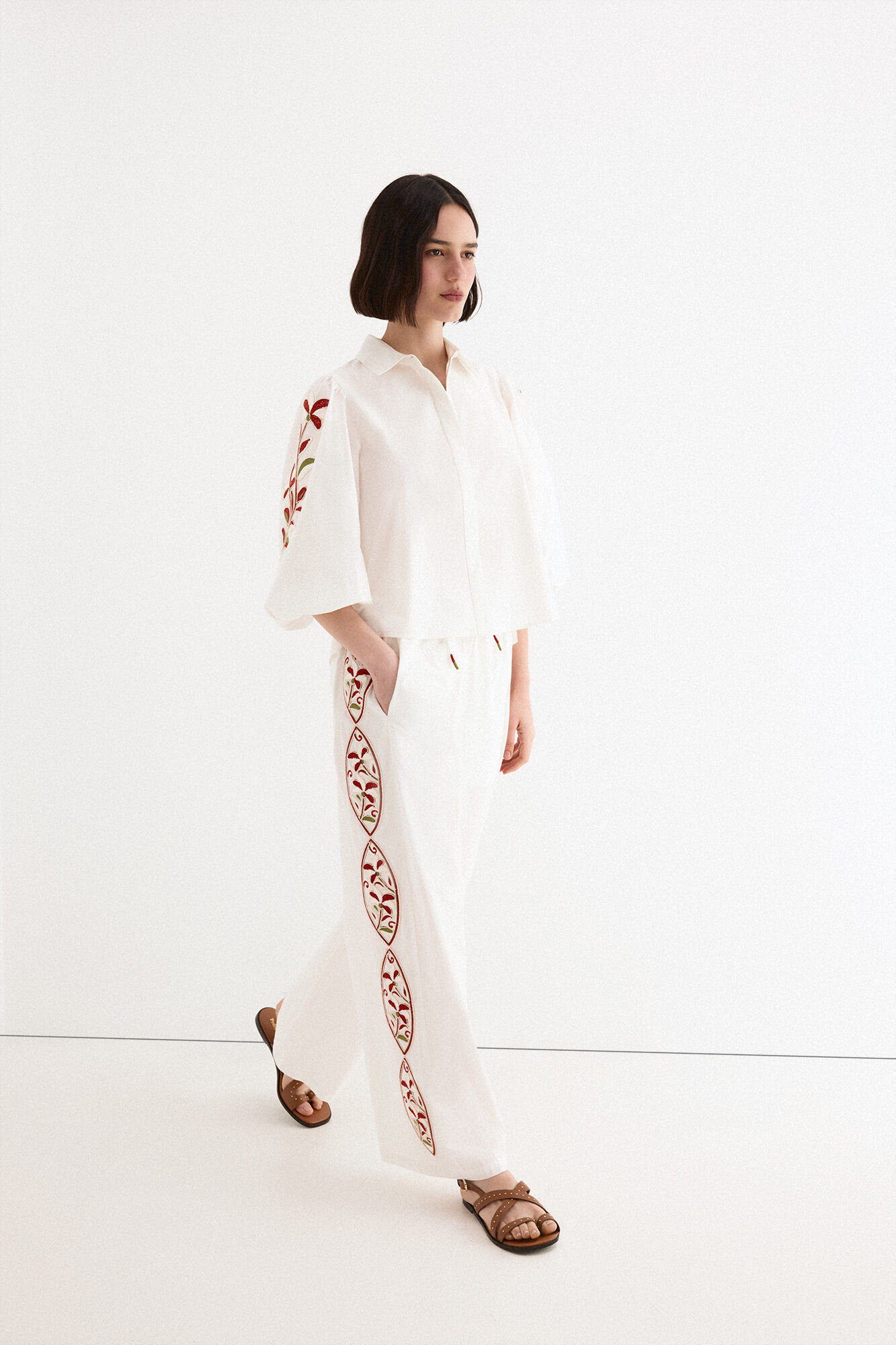 TFP by Tamara Falc&oacute; Embroidered trousers