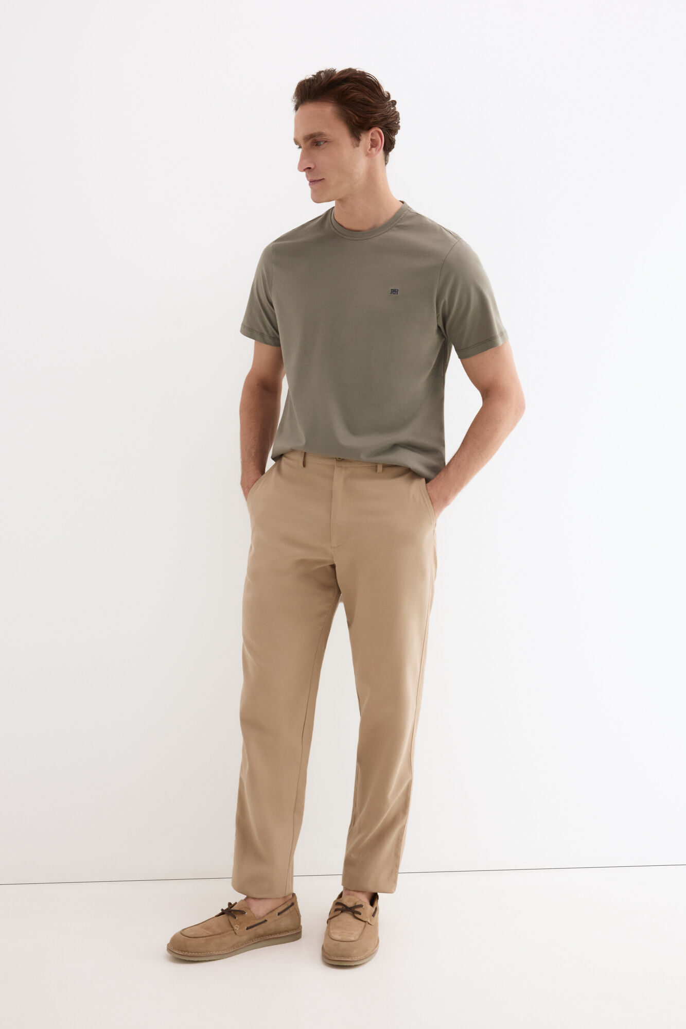 Pedro del Hierro Basic T-shirt Green
