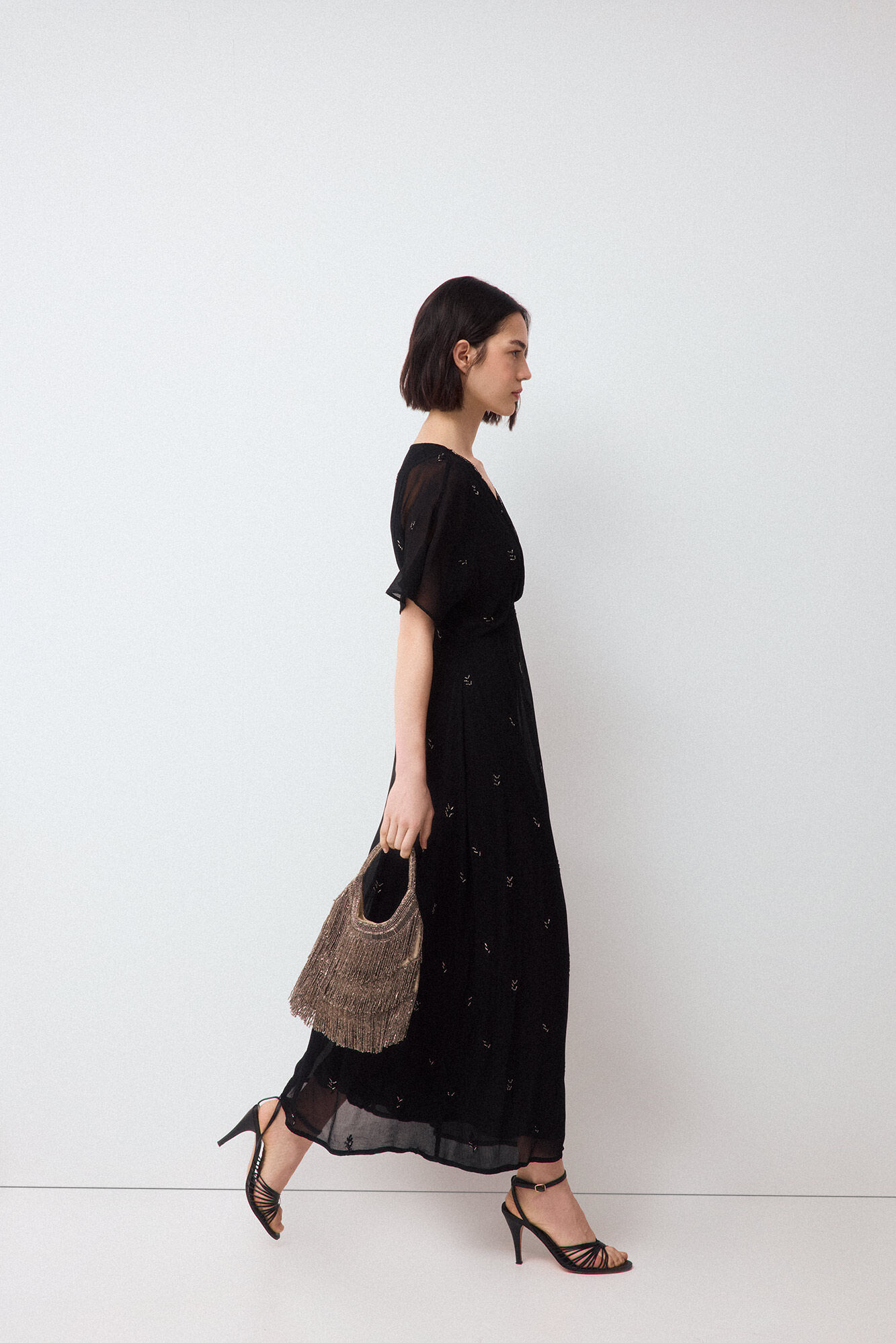 Pedro del Hierro Satin-finish party handbag