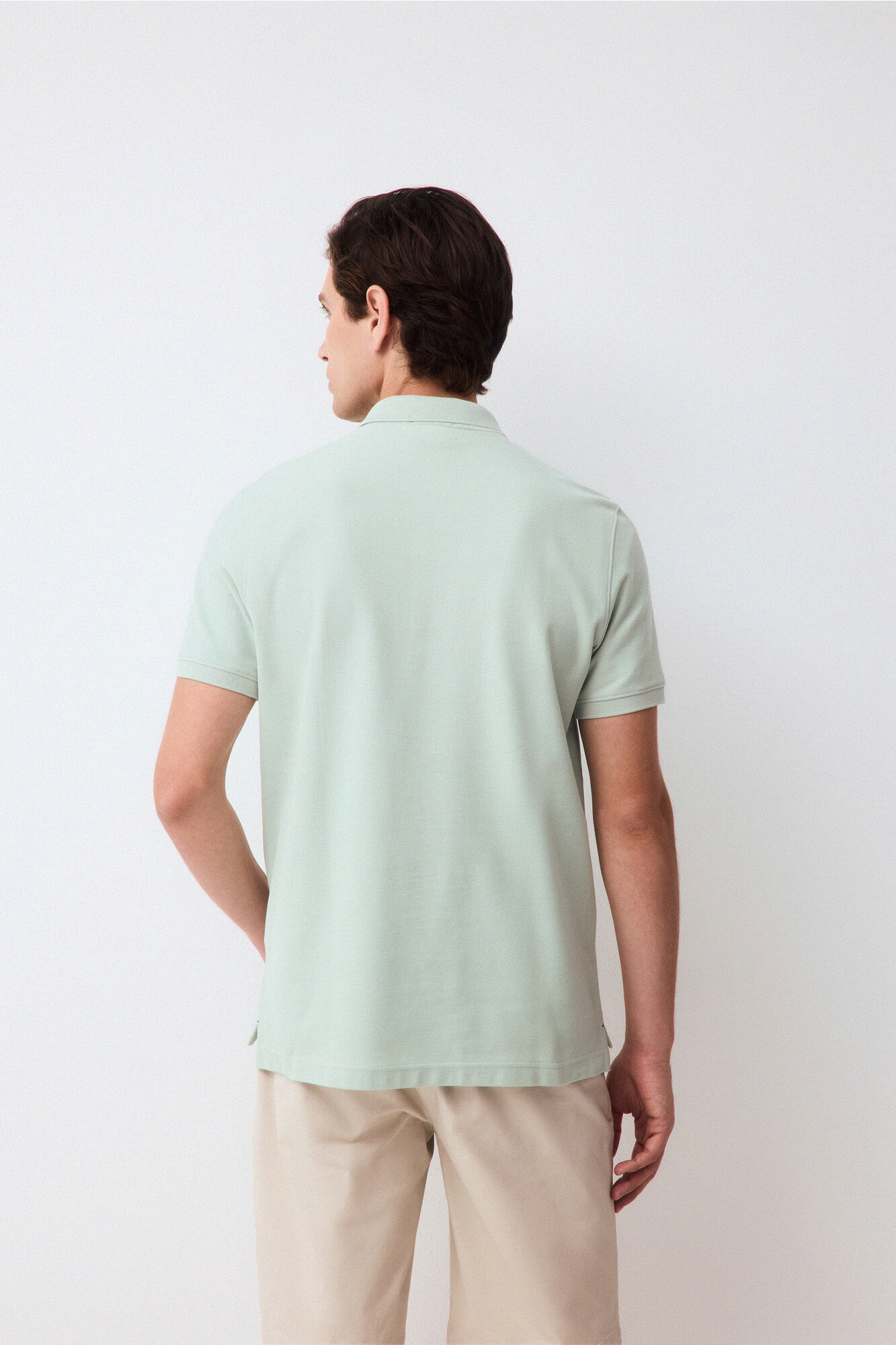 Pedro del Hierro Piqu&eacute; slim fit polo shirt Blue