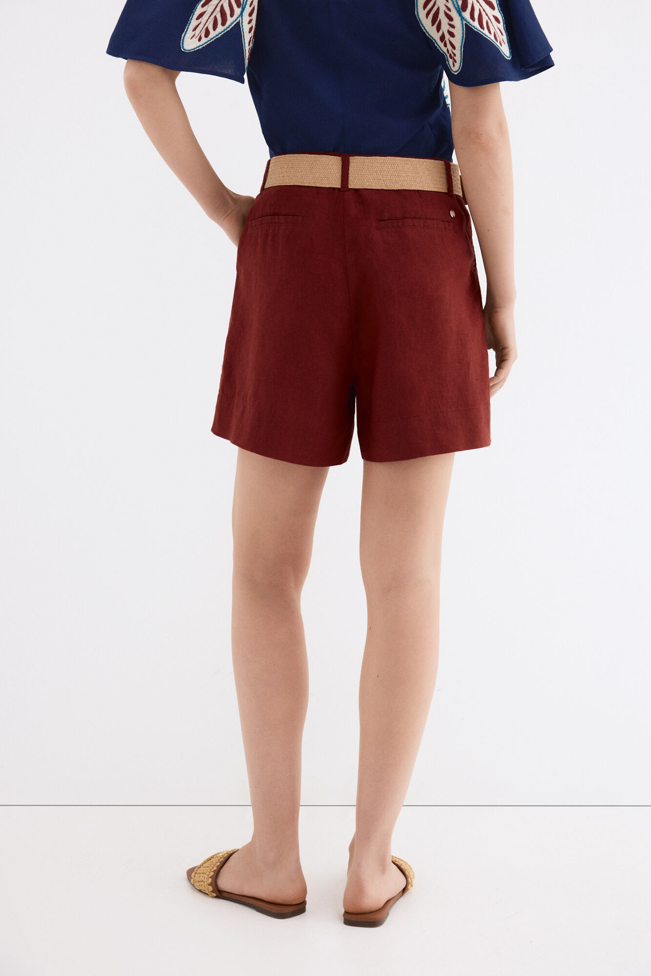 Pedro del Hierro Classic Bermuda shorts Burgundy
