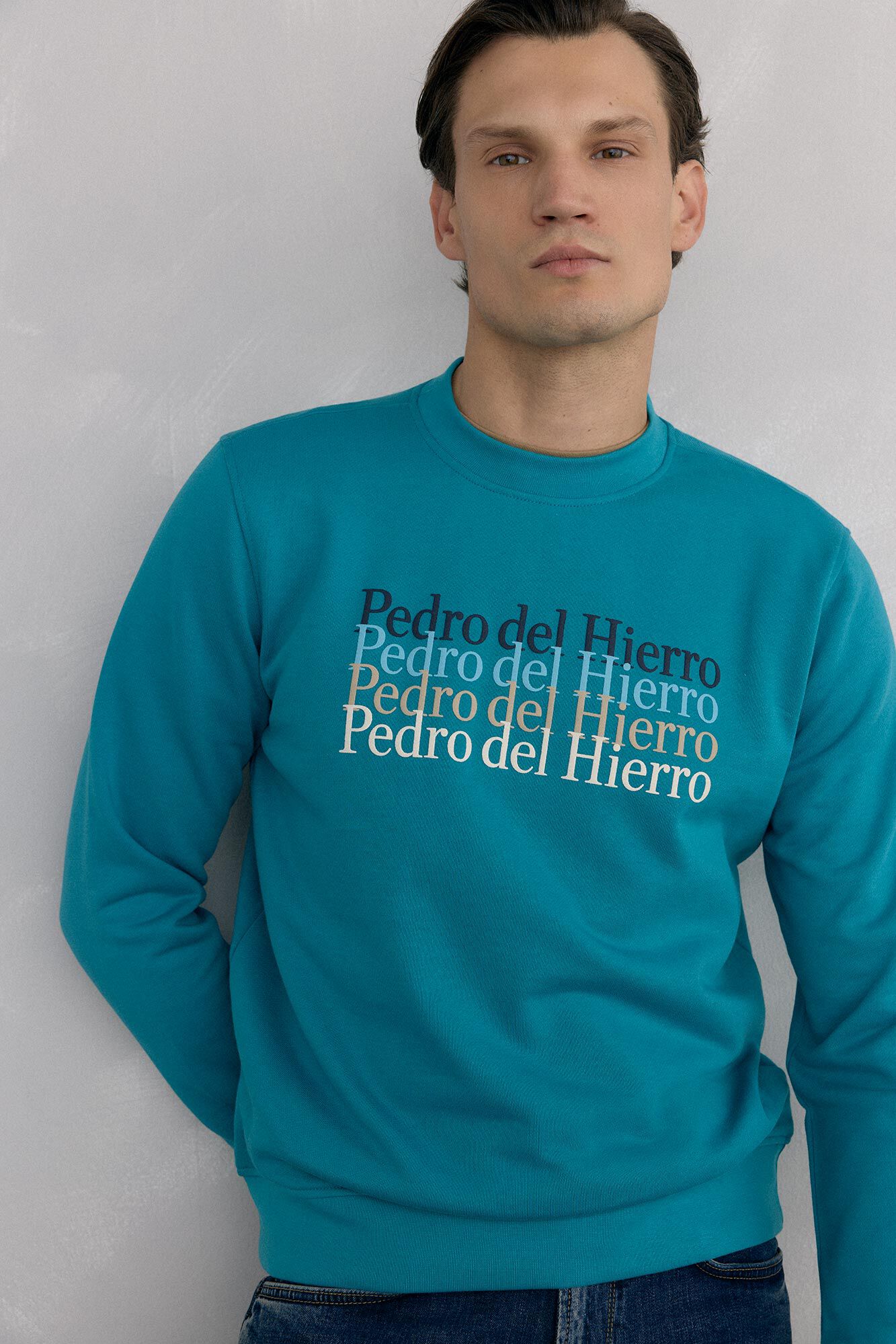 Pedro del Hierro Logo crew neck sweatshirt