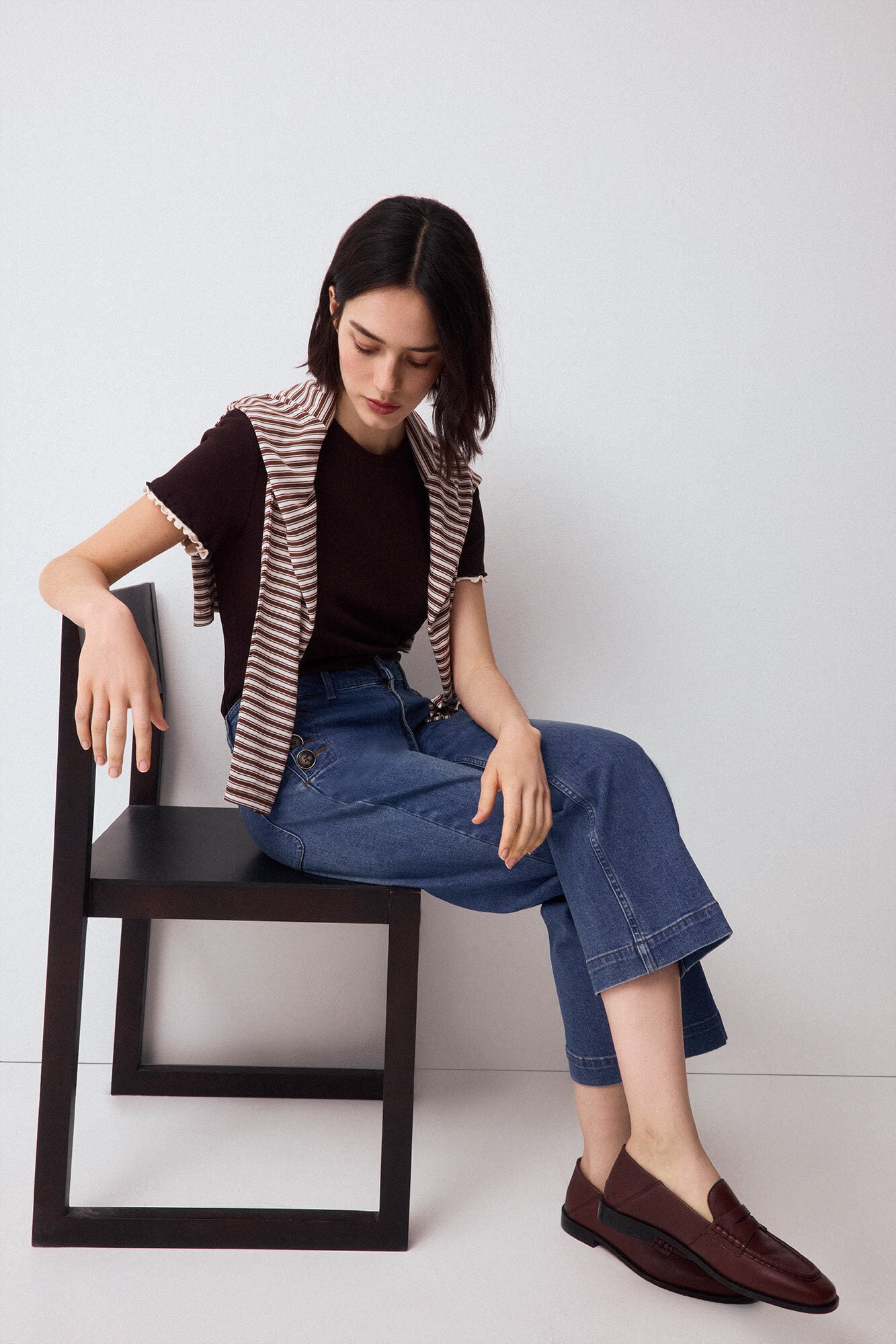 Pedro del Hierro Capri wide leg jeans