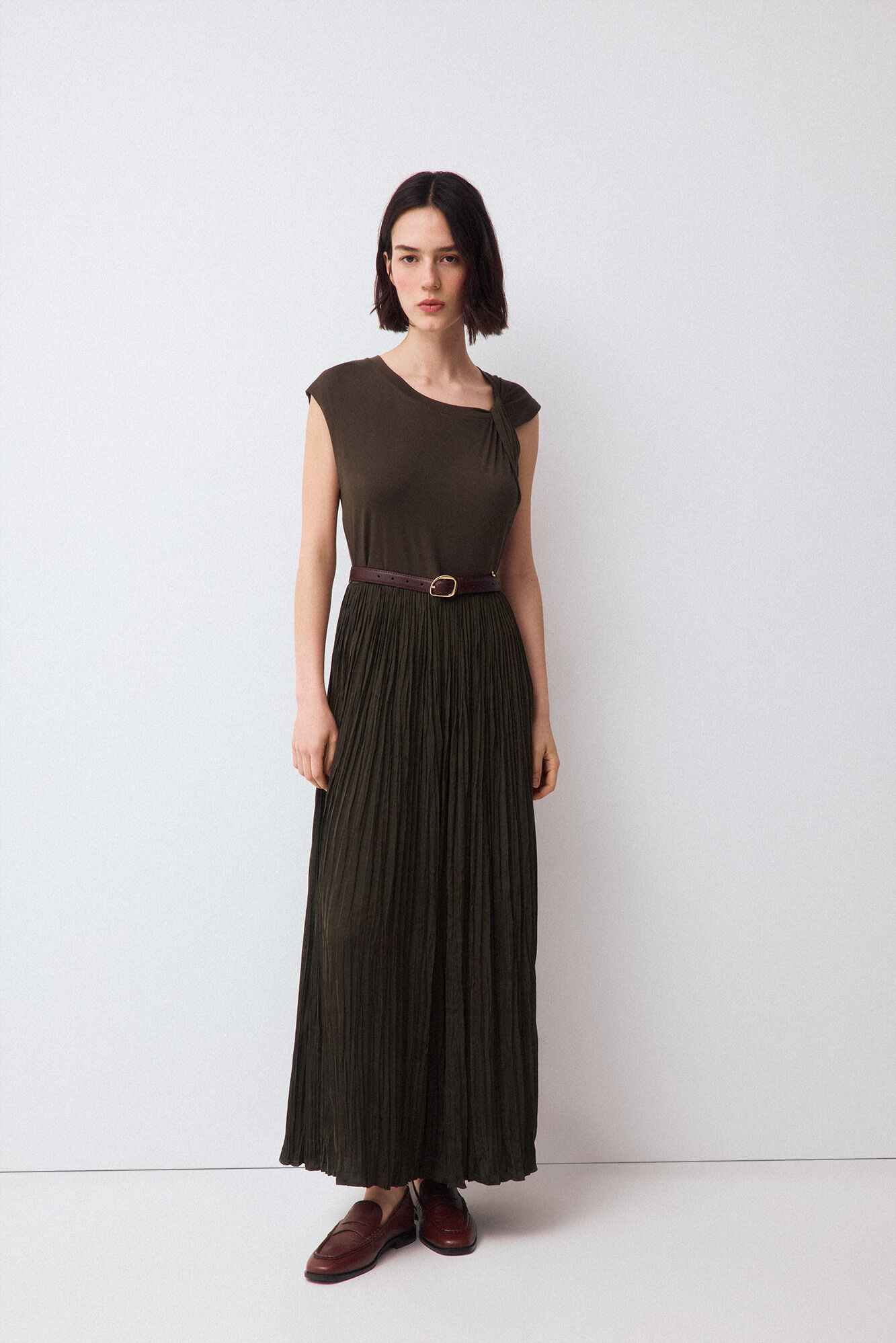 Pedro del Hierro Combined dress with knot detail